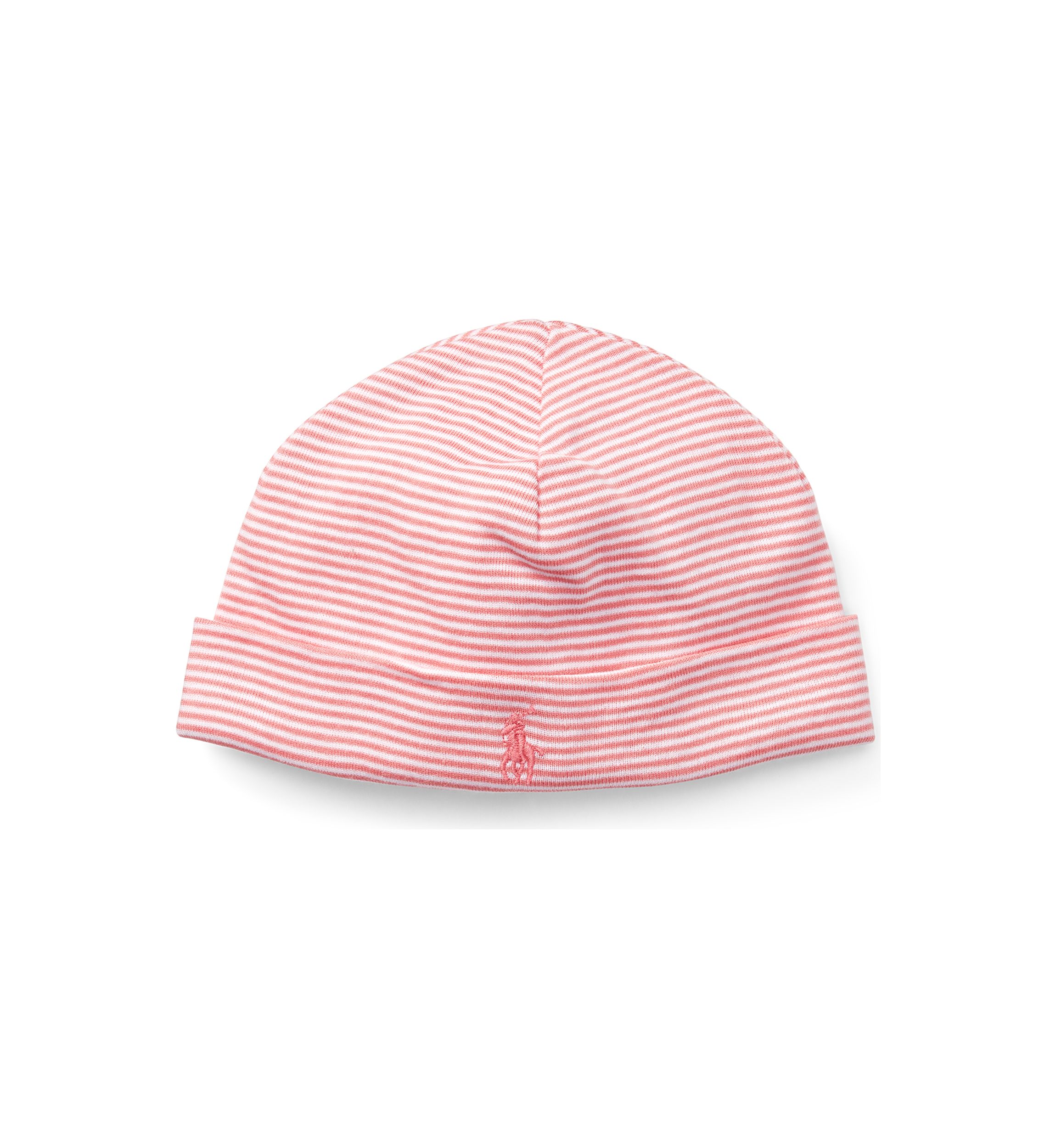 	  Baby Girls Striped Cotton Hat 