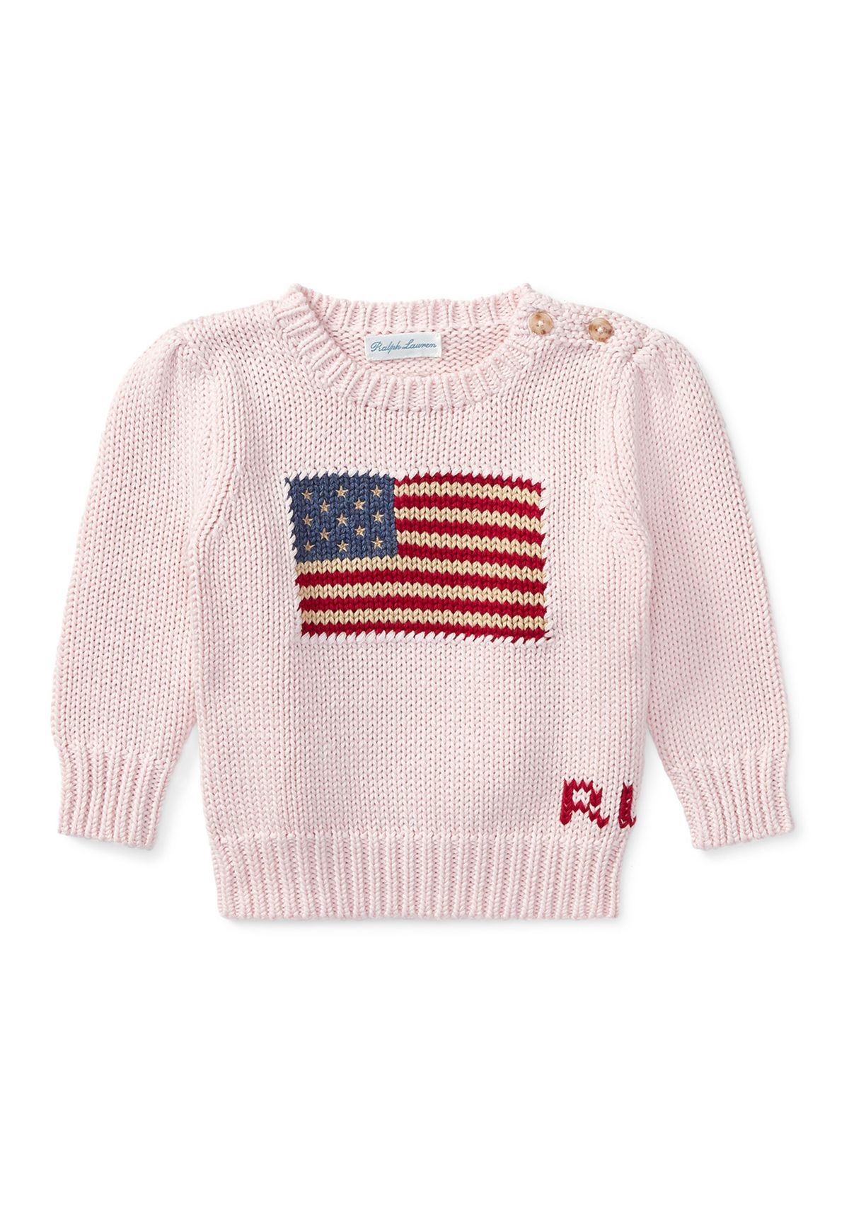 Baby Girls Flag Cotton Sweater