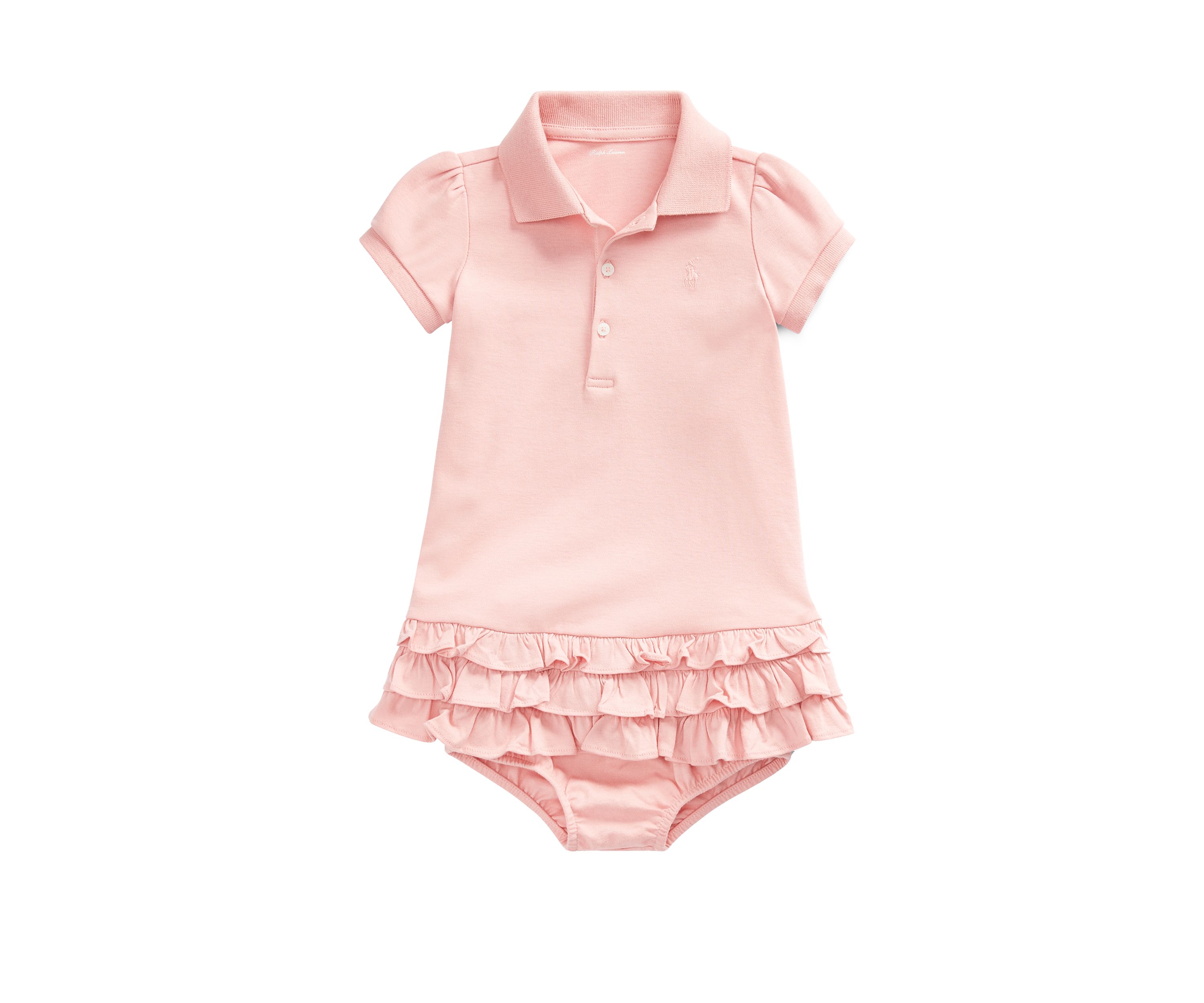 Baby Girls Ruffled Polo Dress 