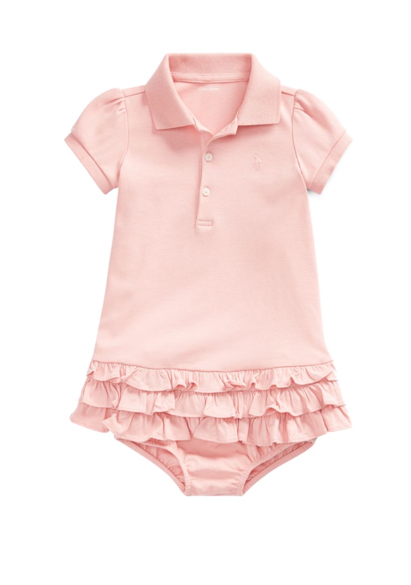 Baby Girls Ruffled Polo Dress 