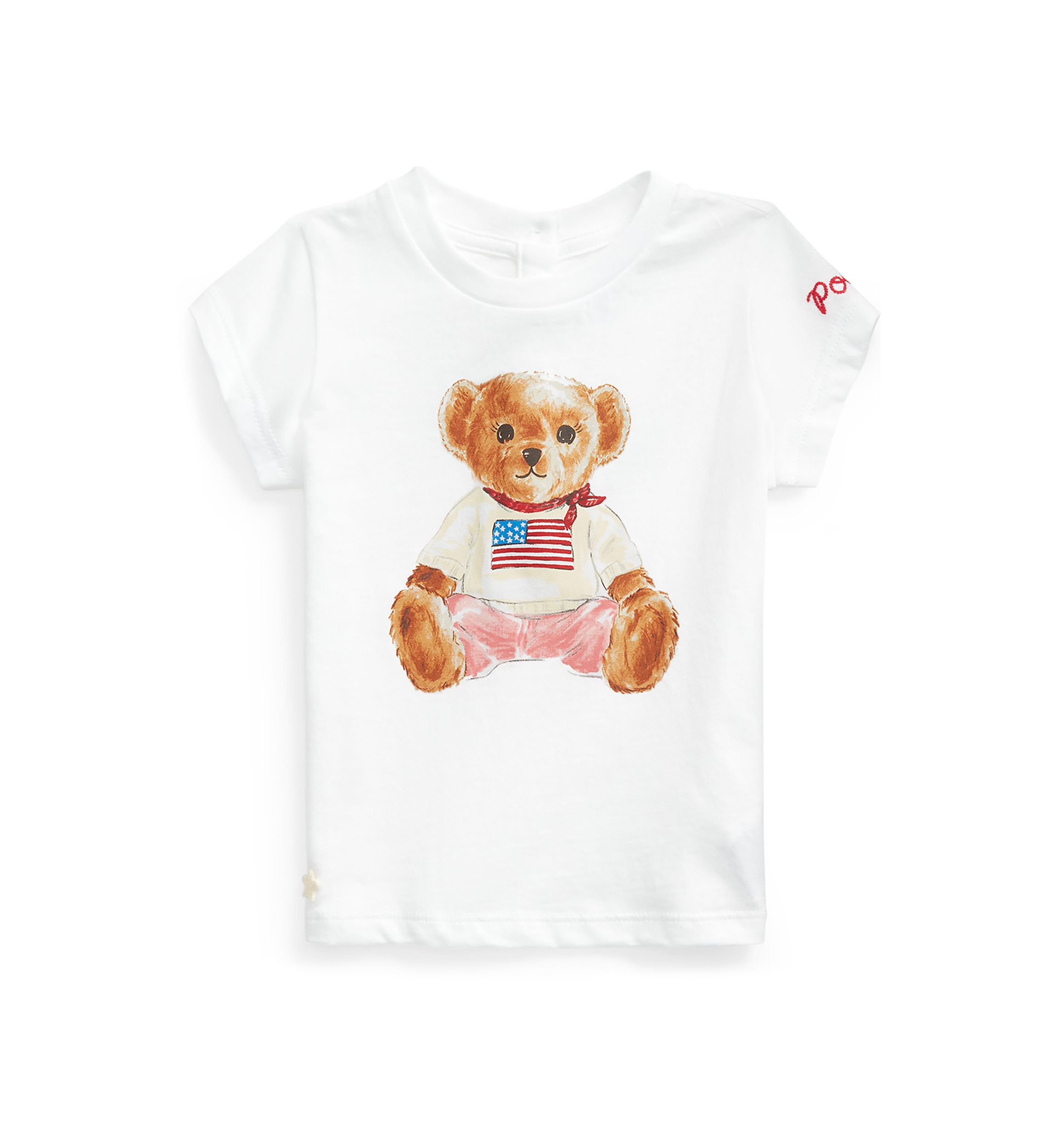Baby Girls Polo Bear Cotton Jersey T-Shirt