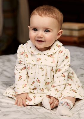 Ralph Lauren Childrenswear Baby Girls Floral Velour Dress | belk