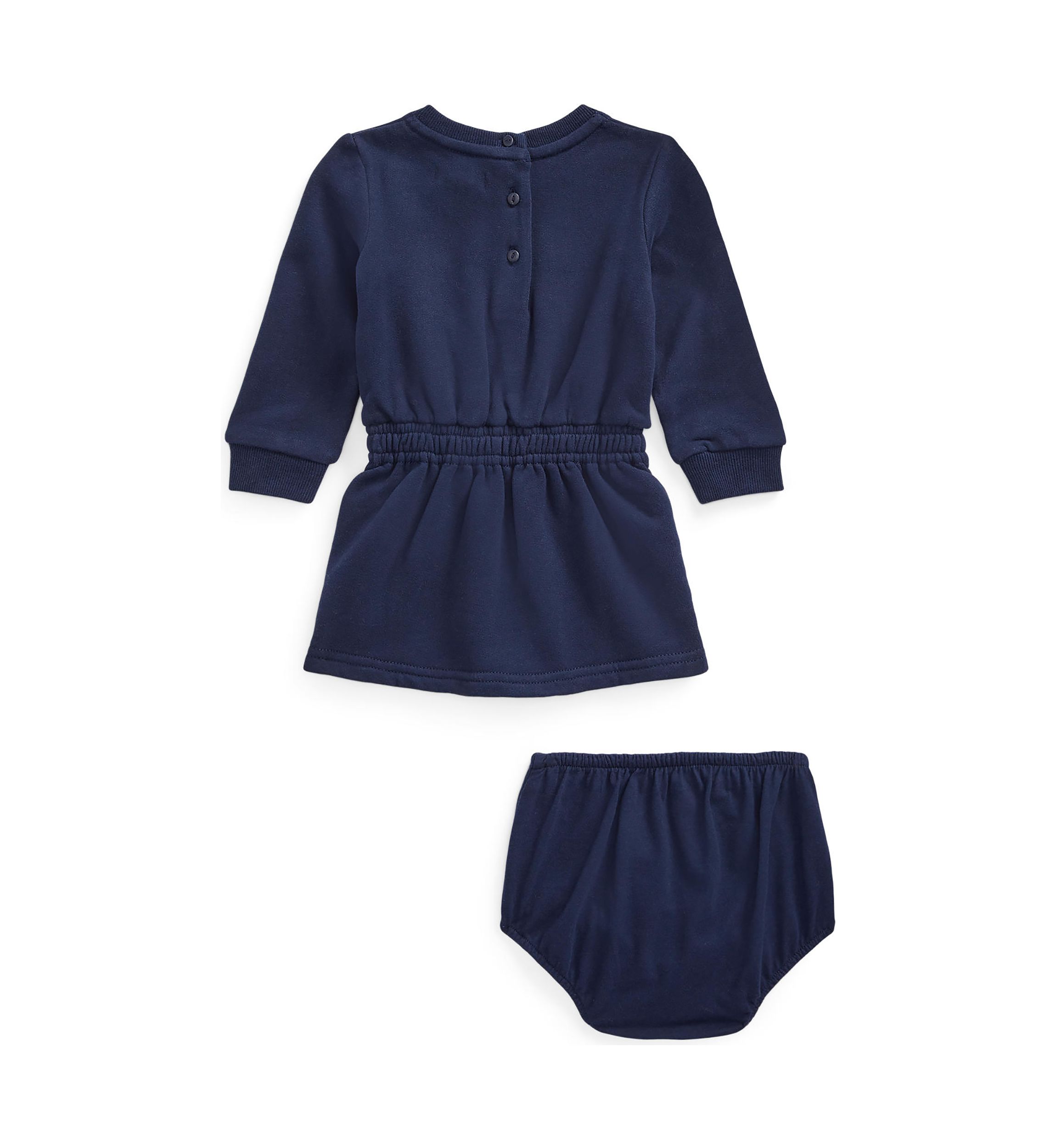 Baby Girls Polo Bear Fleece Dress 