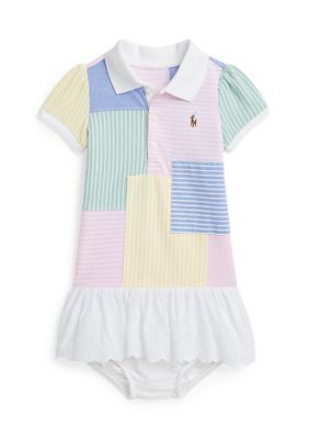  Polo Ralph Lauren Girls Stretch Mesh Polo Dress Kids