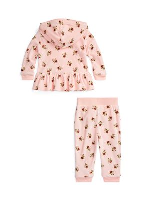 Polo Ralph Lauren Toddler and Little Girls Floral Fleece Jogger Pants -  Macy's