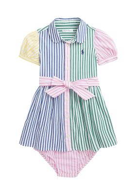 Polo Ralph Lauren Toddler and Little Girls Satin-Striped Fleece