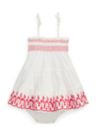 Baby Girls Eyelet Cotton Jersey Dress & Bloomer