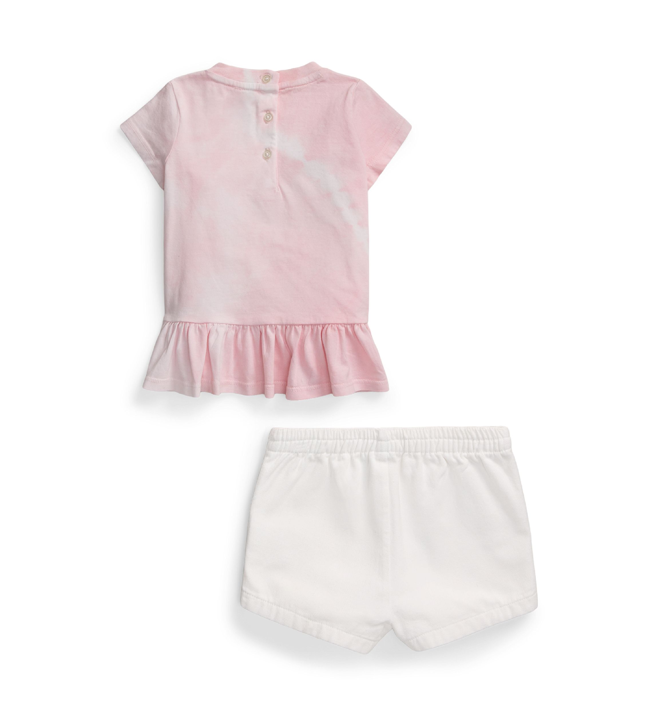 Baby Girls Cotton Jersey Bear Set