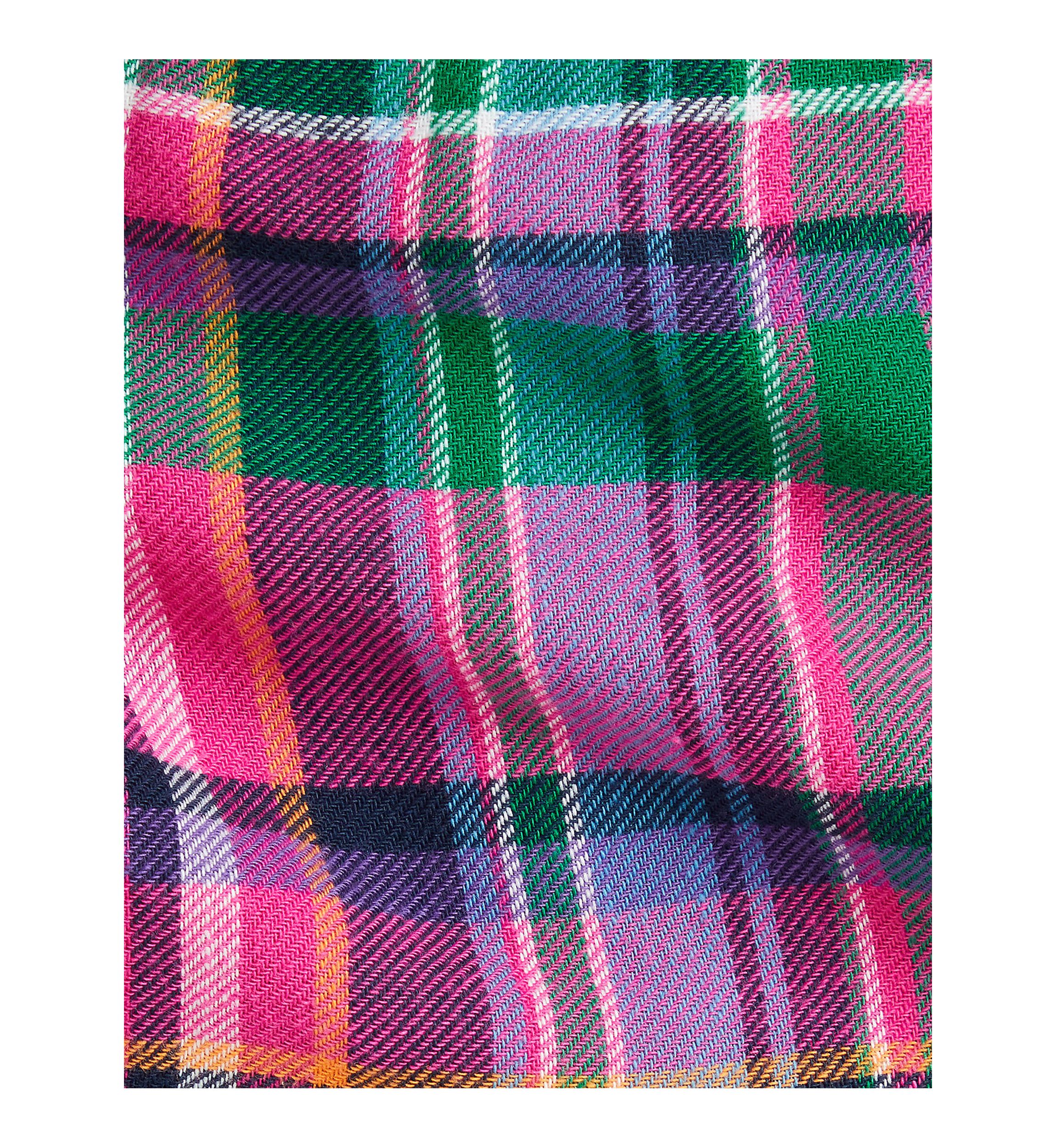 Baby Girls Plaid Cotton Twill Shirtdress & Bloomer