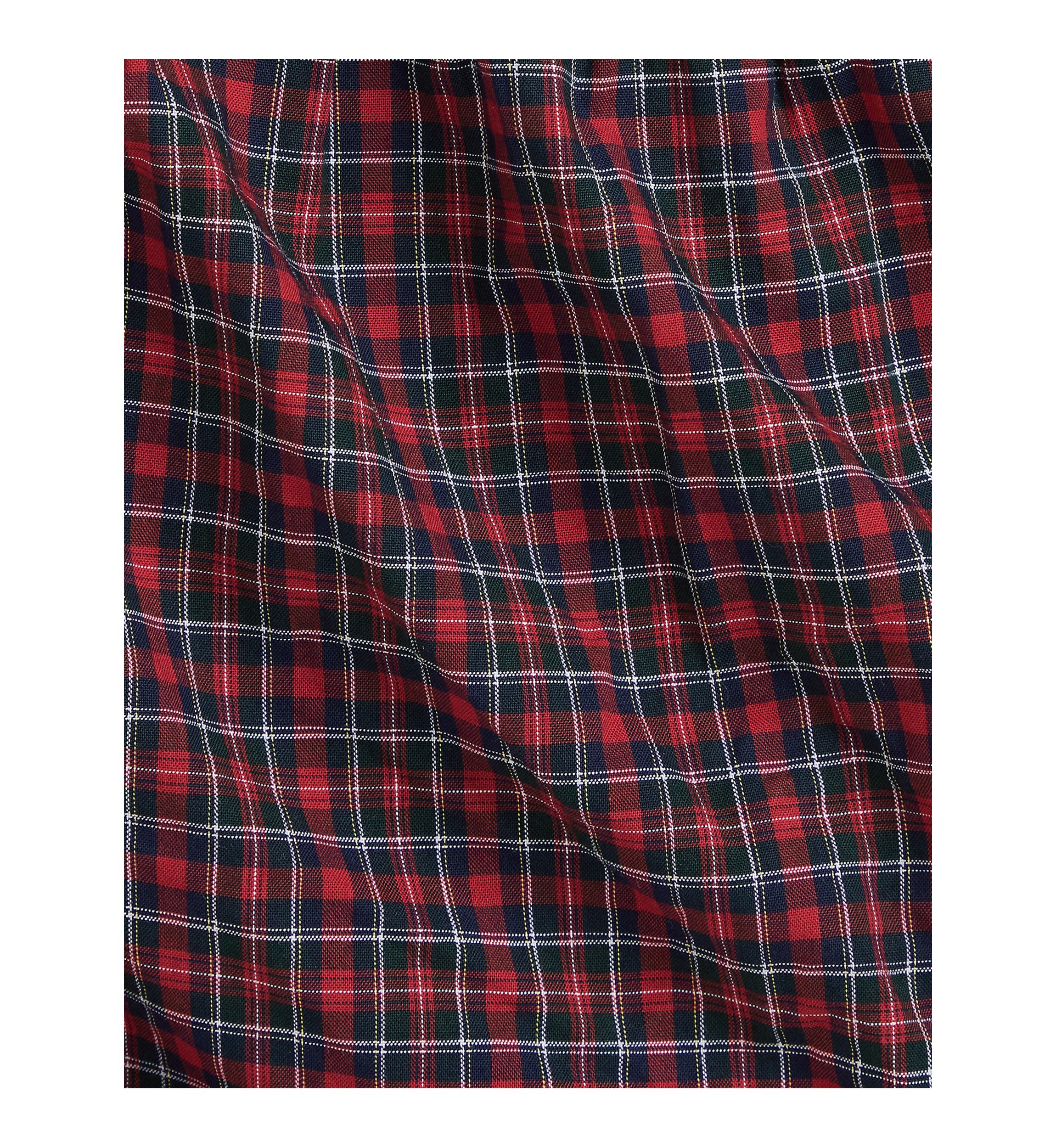 Baby Girls Plaid Smocked Cotton Dress & Bloomer