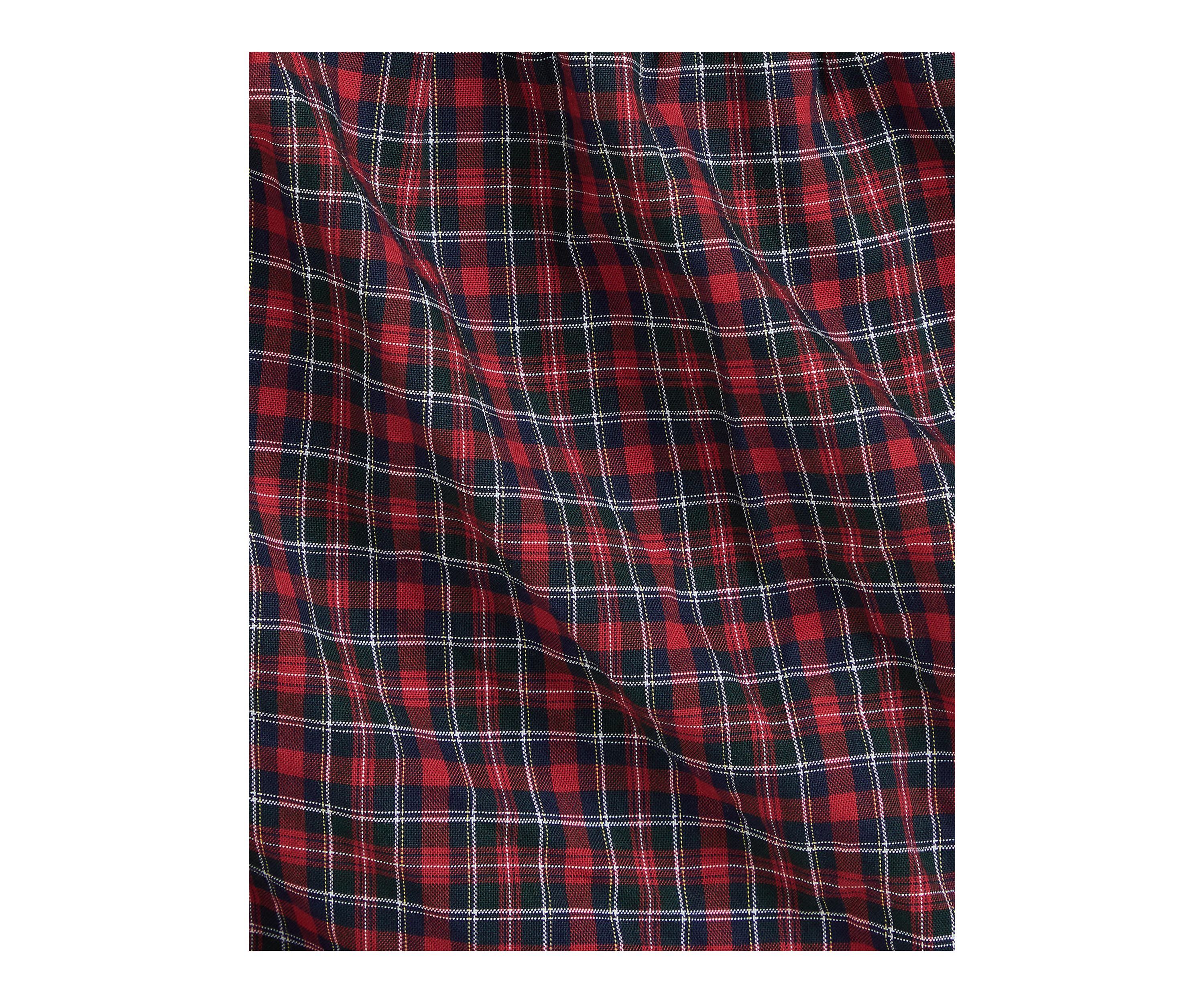 Baby Girls Plaid Smocked Cotton Dress & Bloomer