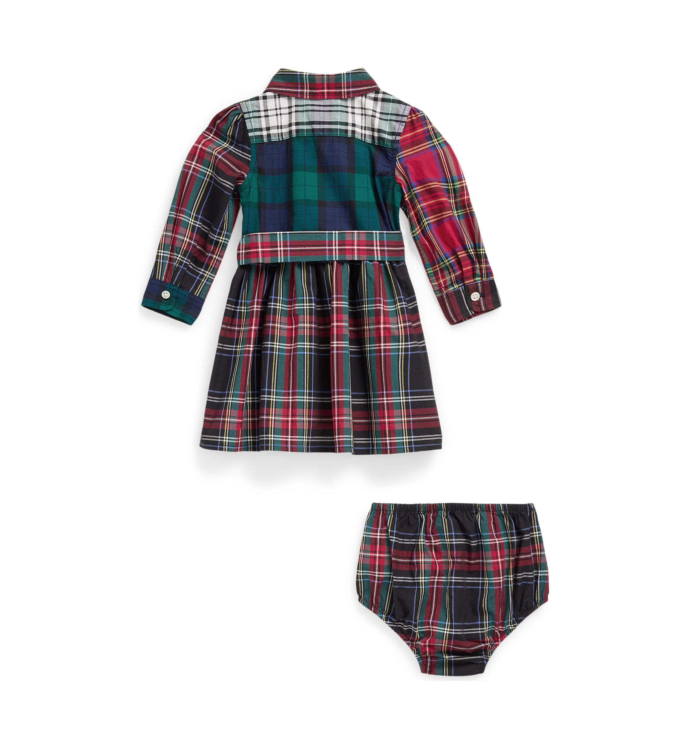 Baby Girl Plaid Cotton Fun Shirtdress
