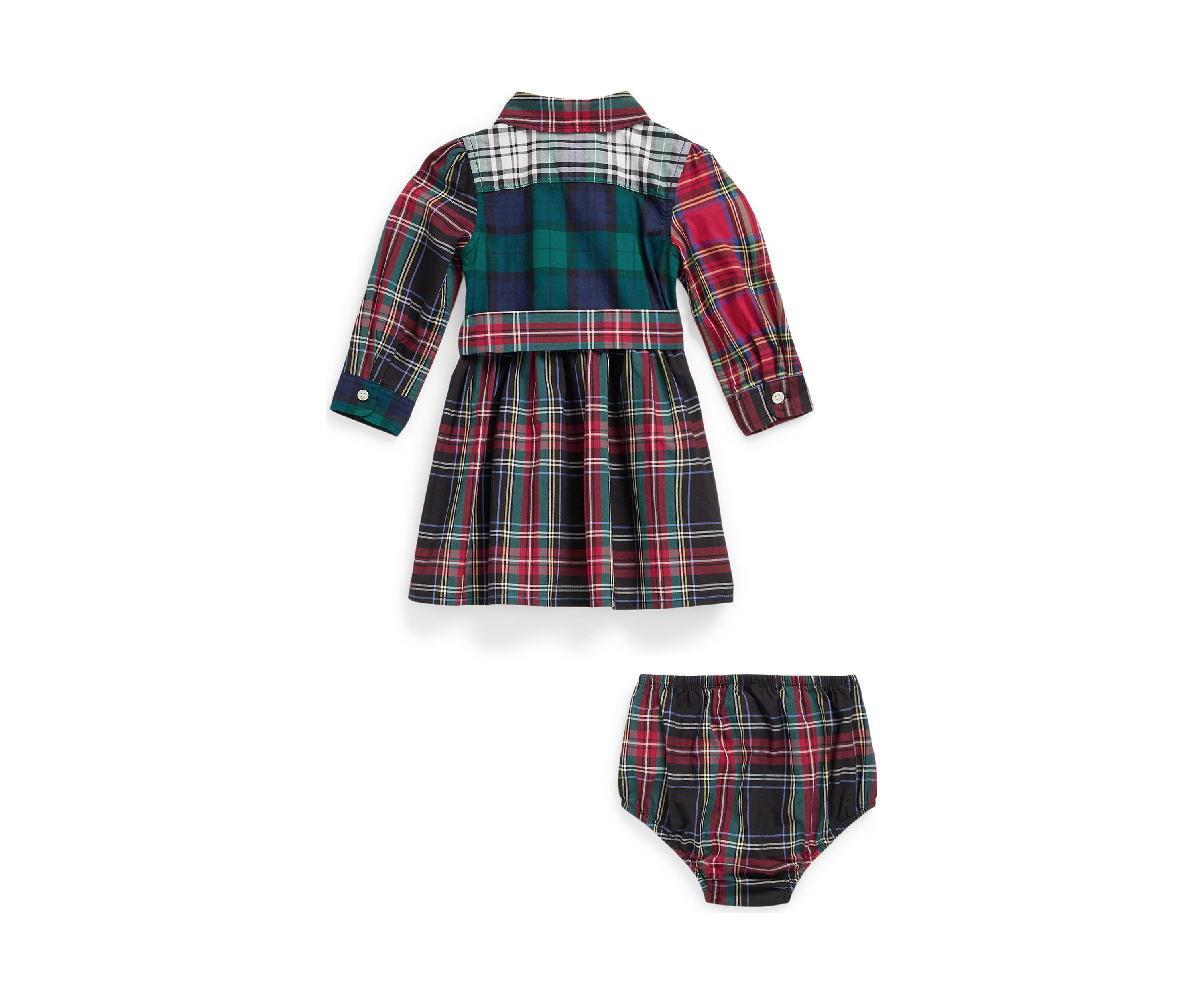 Baby Girl Plaid Cotton Fun Shirtdress