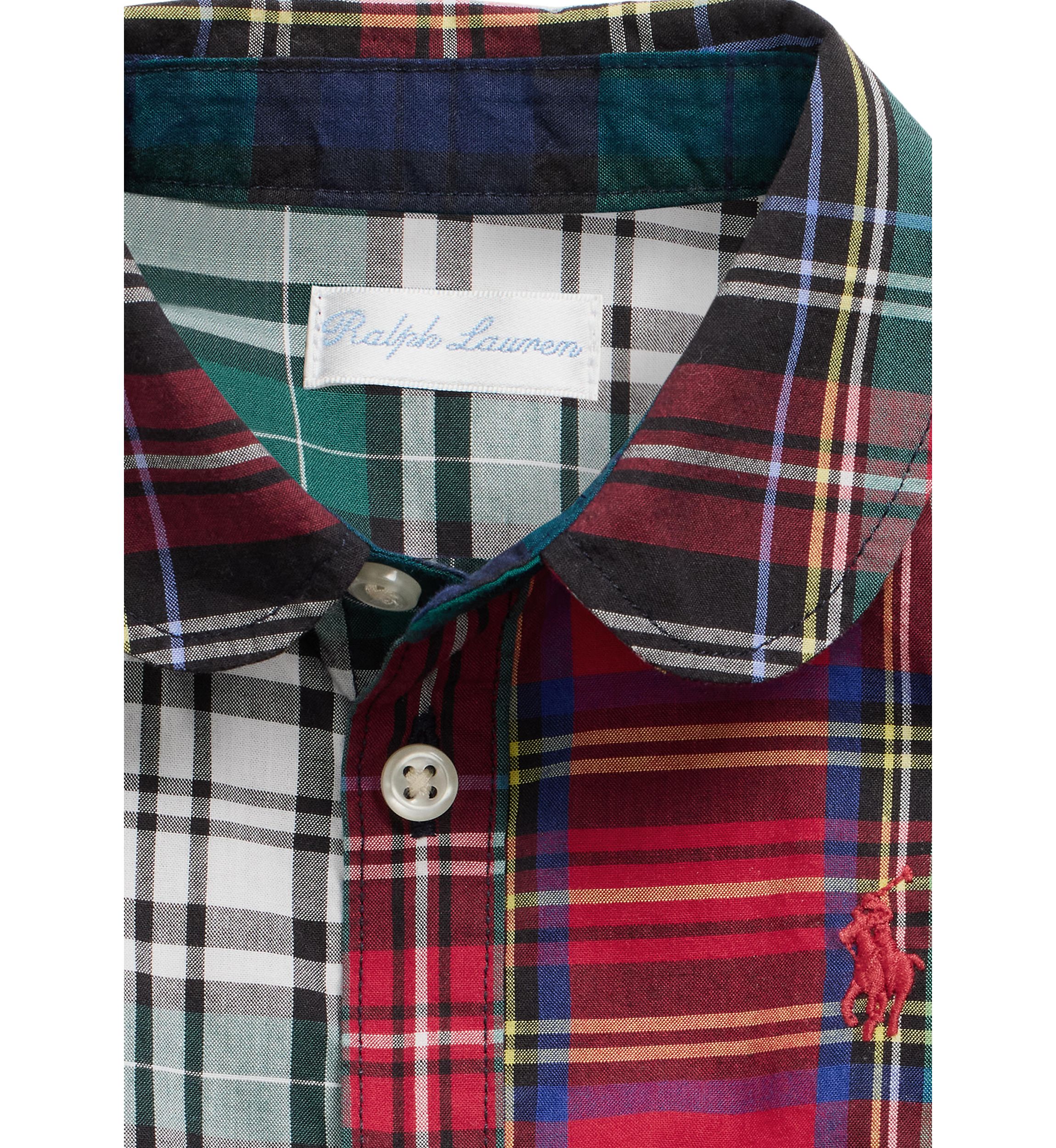 Baby Girl Plaid Cotton Fun Shirtdress