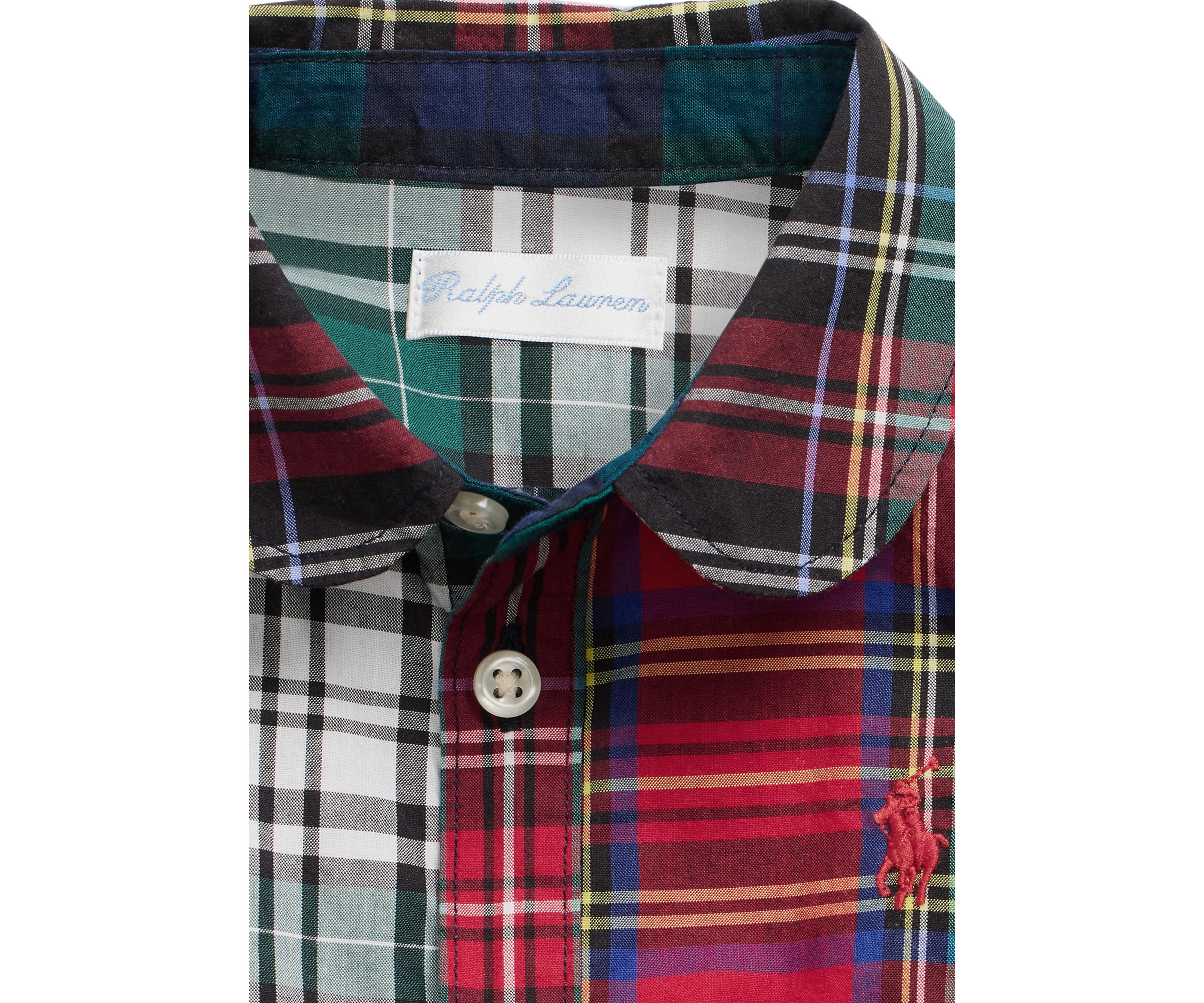 Baby Girl Plaid Cotton Fun Shirtdress