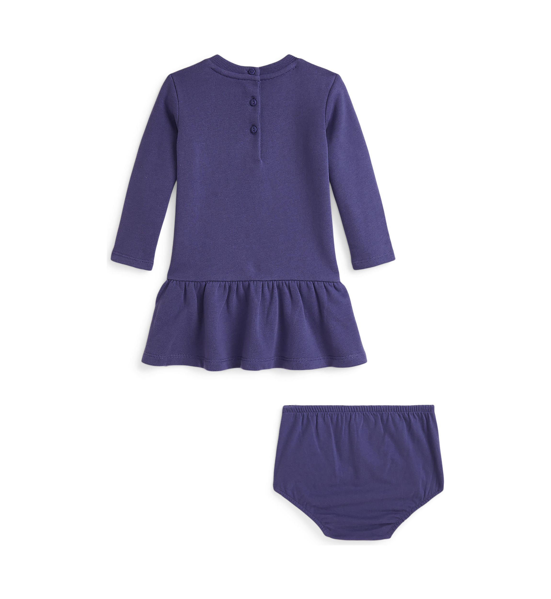 Baby Girls Polo Bear Fleece Dress & Bloomer