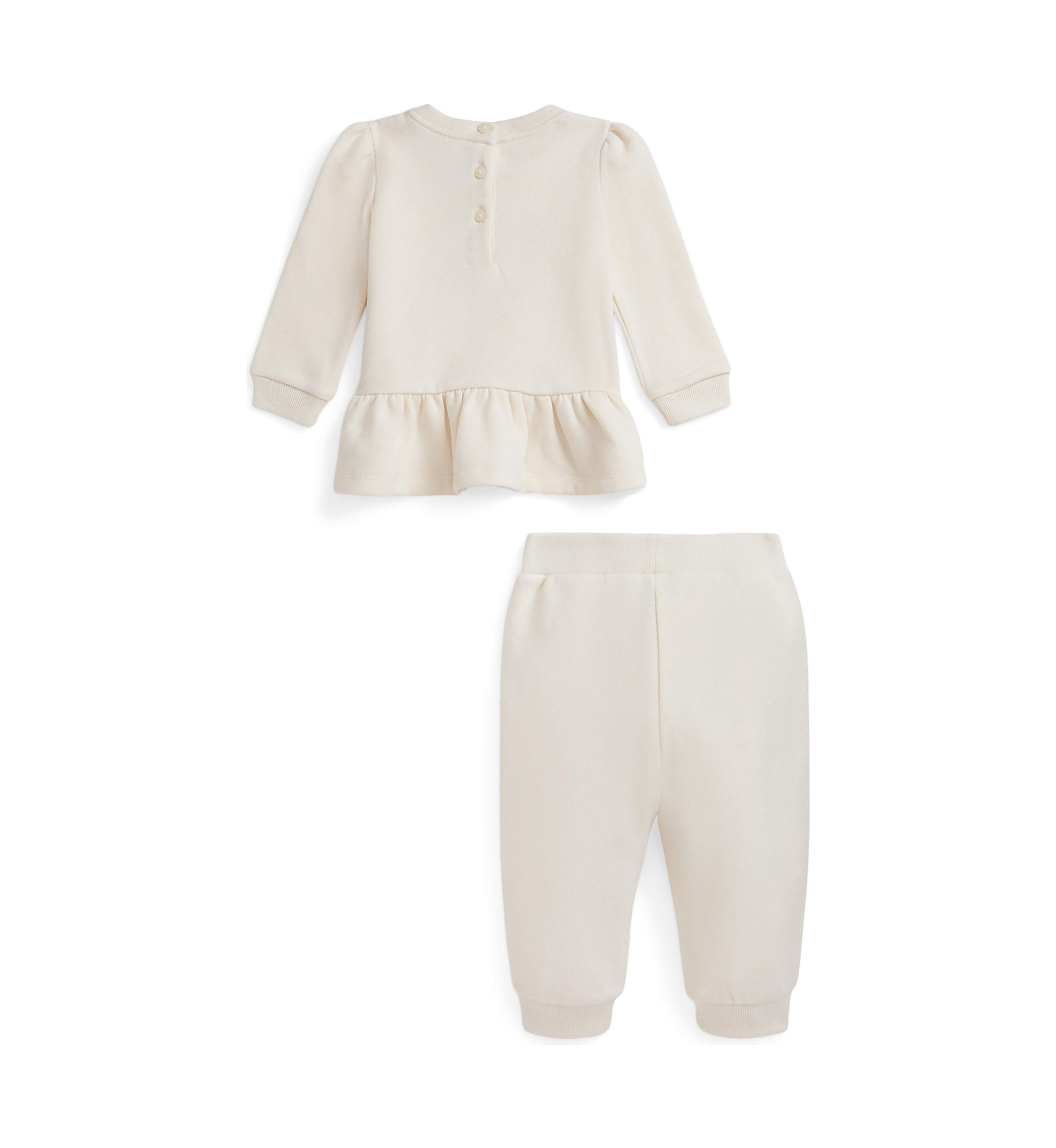 Baby Girls Floral Fleece Sweatshirt and Pant Set