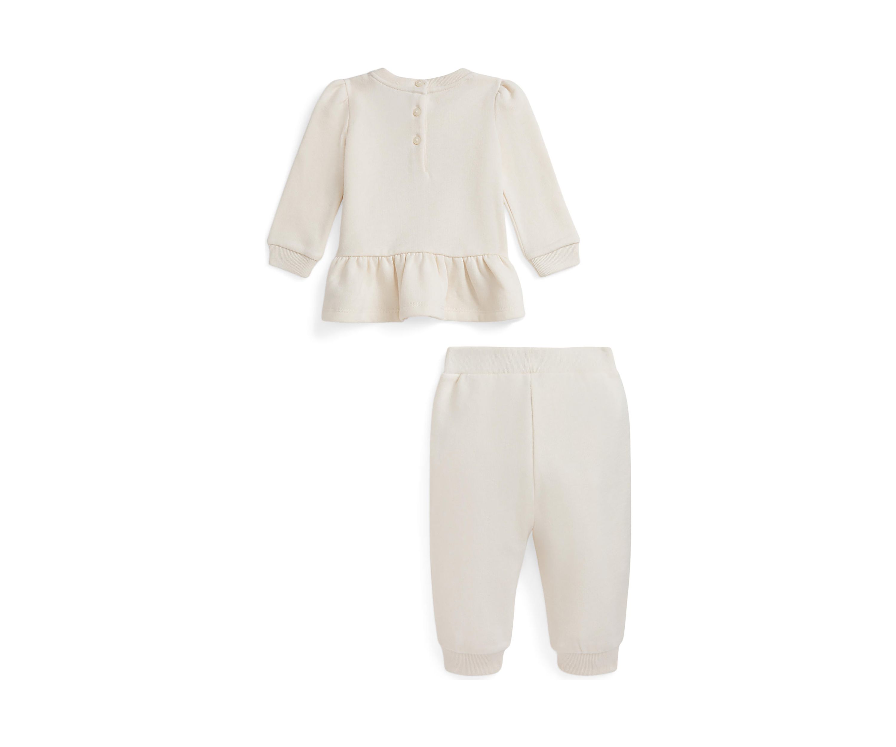 Baby Girls Floral Fleece Sweatshirt and Pant Set
