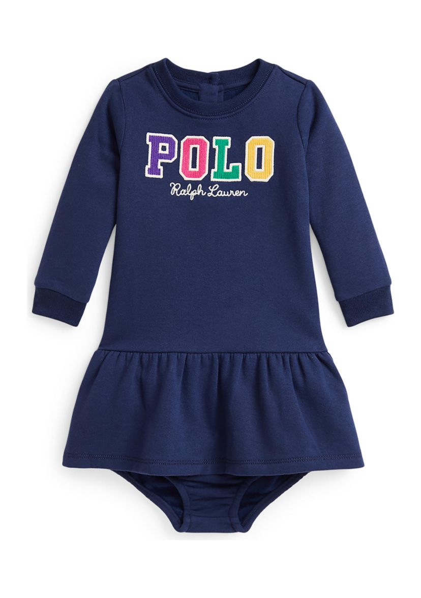 Baby Girls Logo Fleece Dress & Bloomer