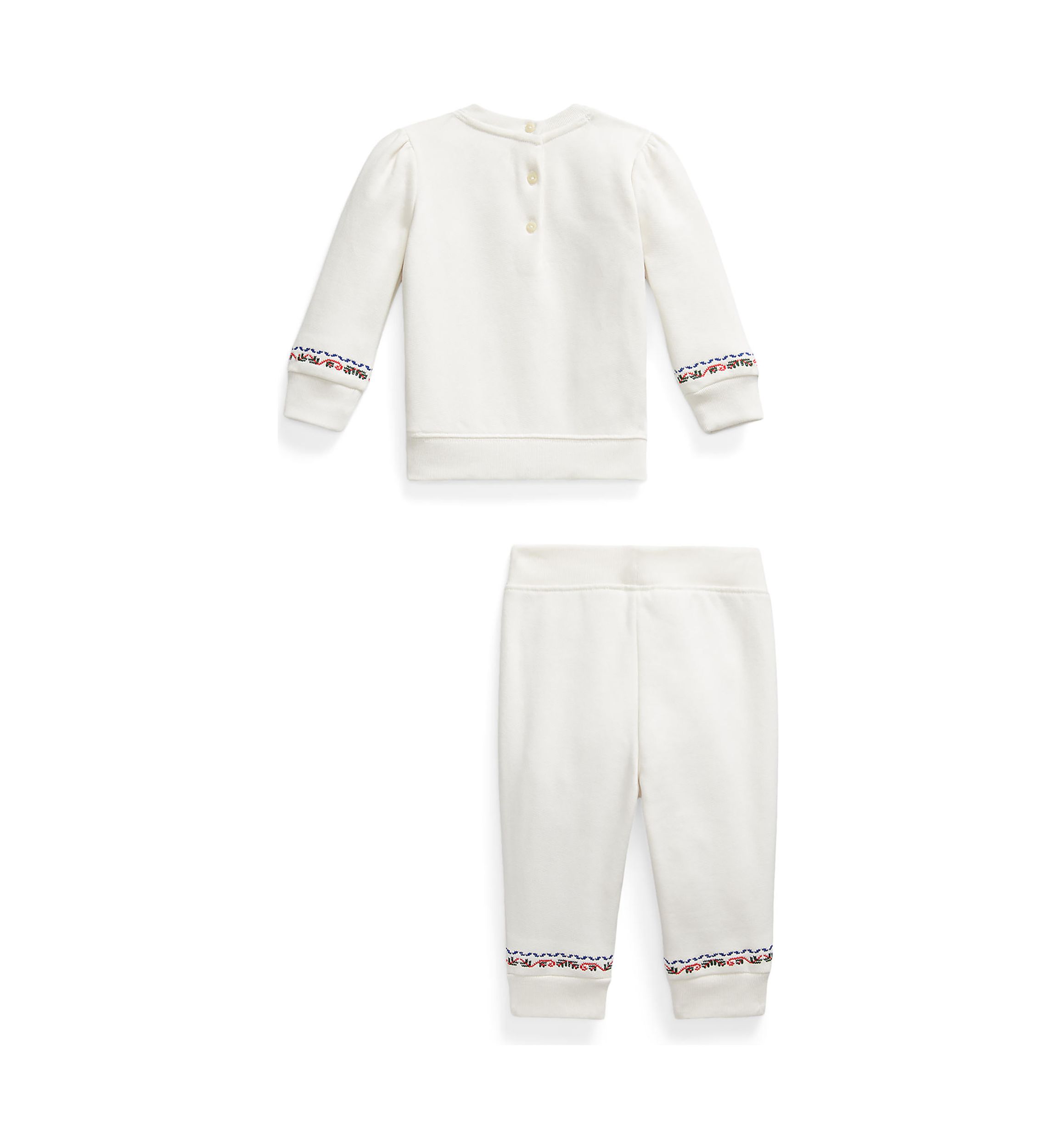 Baby Girls Logo Fleece Sweatshirt & Jogger Pants Set