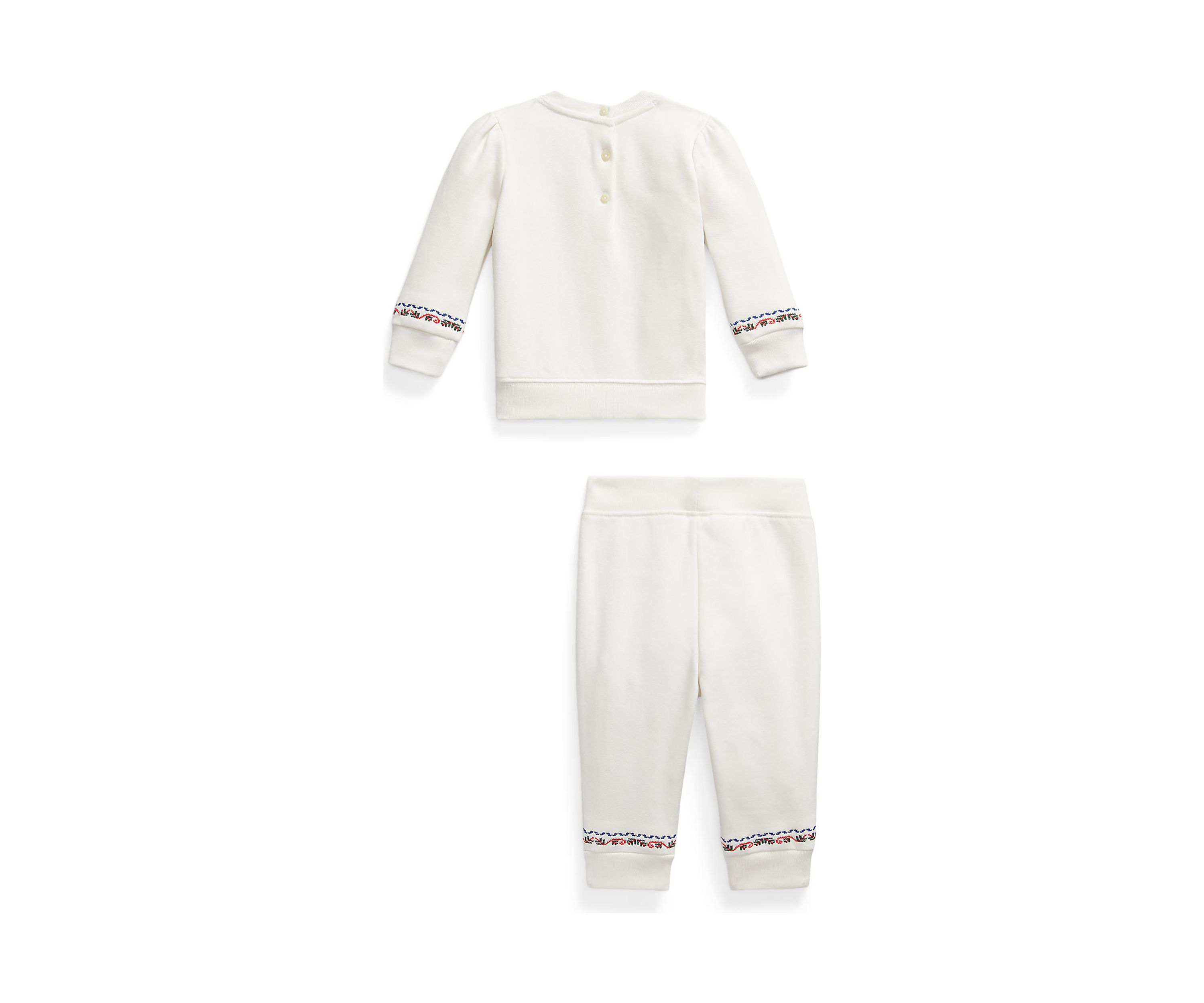 Baby Girls Logo Fleece Sweatshirt & Jogger Pants Set