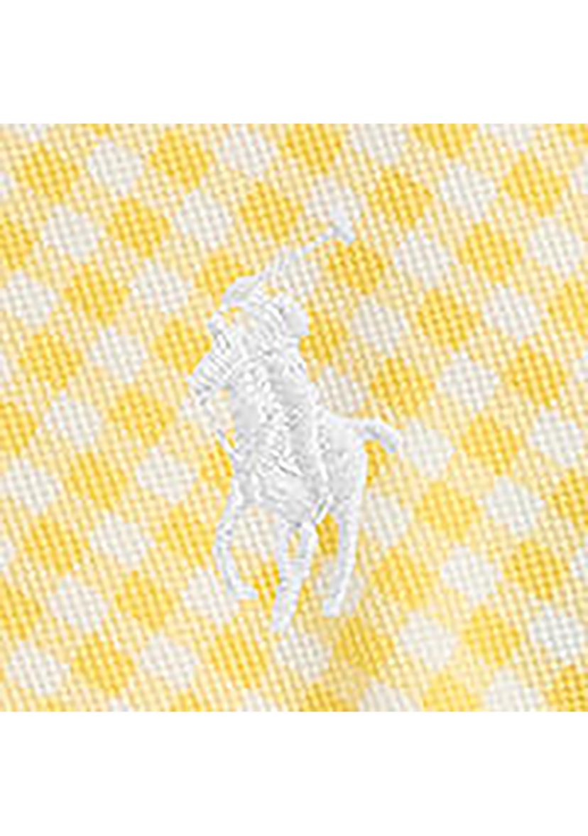 Baby Girls Gingham Mesh Polo Shirt & Shorts Set