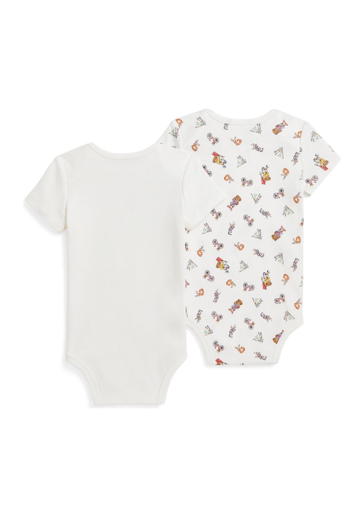 Baby Boys Polo Bear Cotton Bodysuit - 2 Pack
