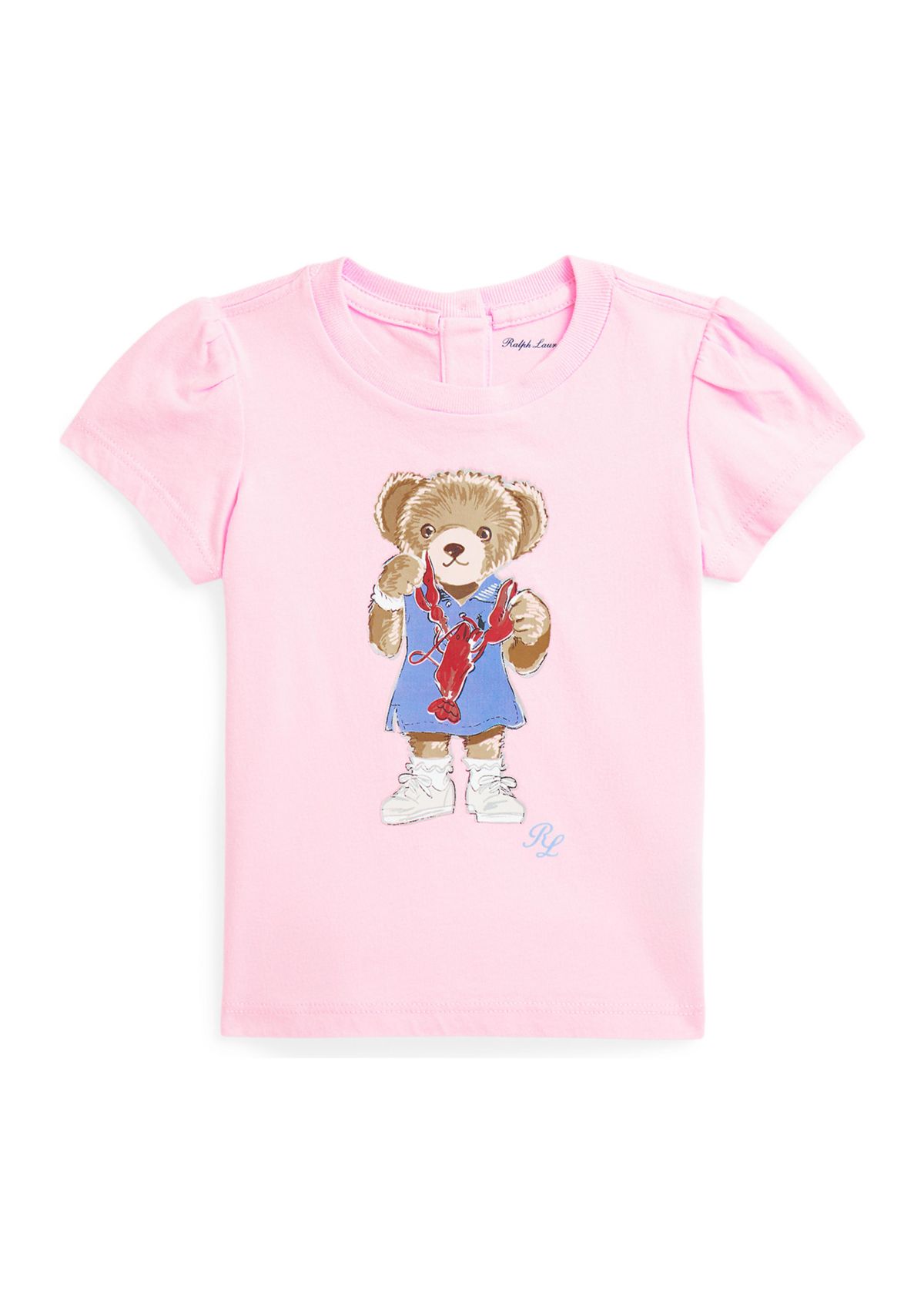 Baby Girls Polo Bear Cotton Jersey T-Shirt