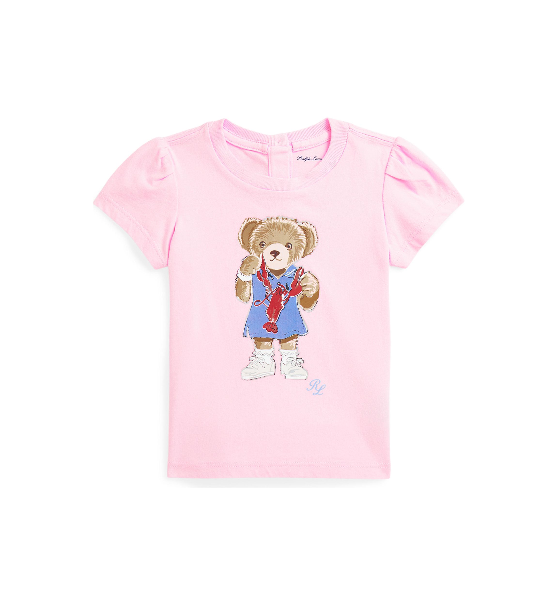 Baby Girls Polo Bear Cotton Jersey T-Shirt