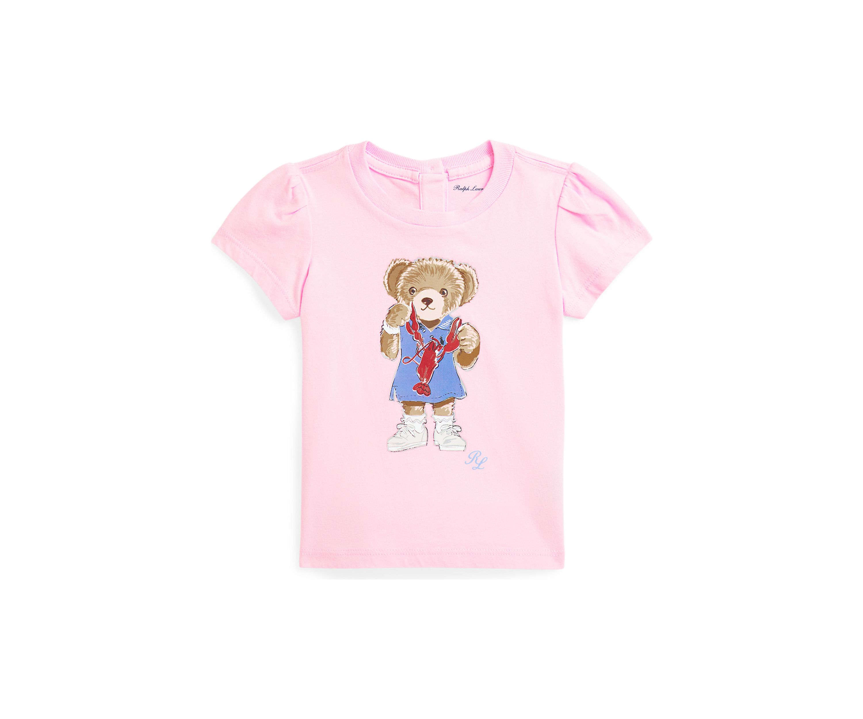 Baby Girls Polo Bear Cotton Jersey T-Shirt