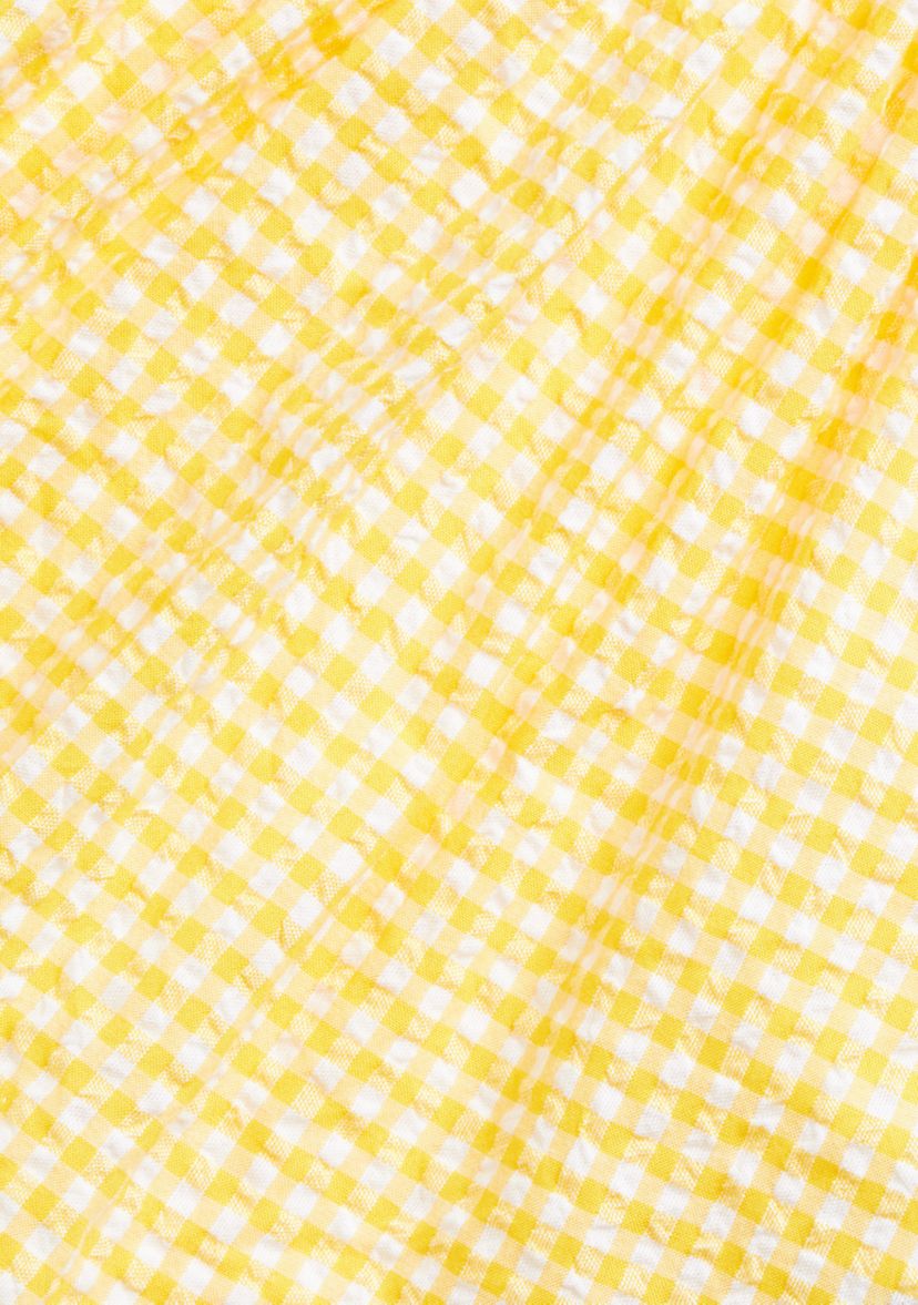 Baby Girls Gingham Seersucker Dress & Bloomer