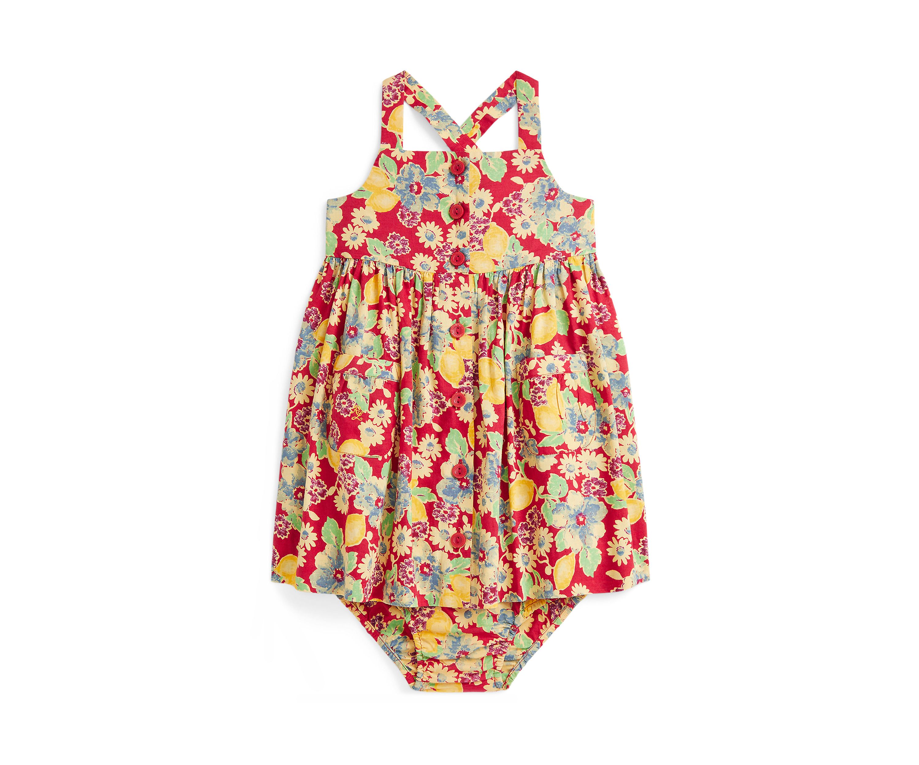 Baby Girls Knit Oxford Bubble Shortall