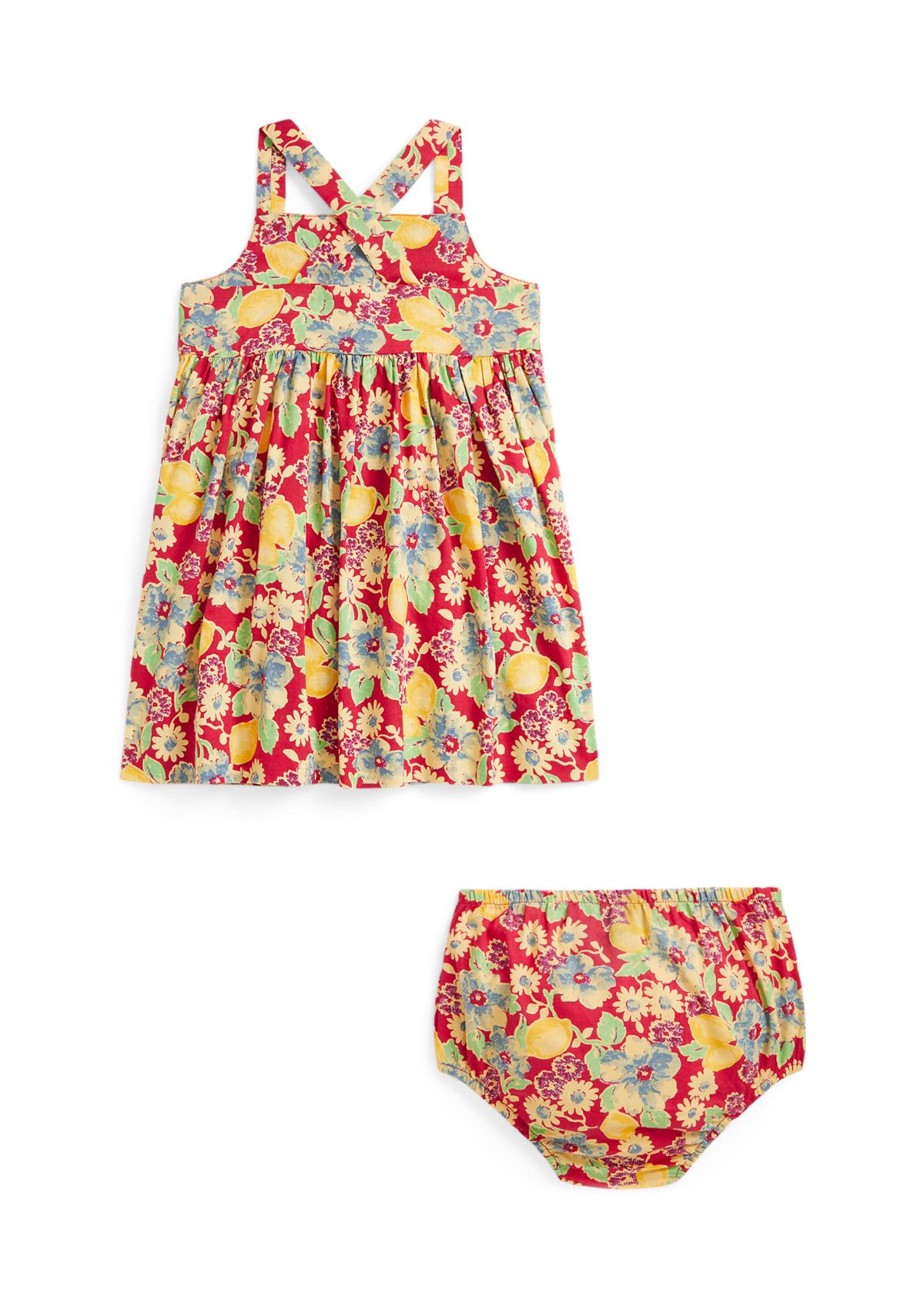 Baby Girls Knit Oxford Bubble Shortall