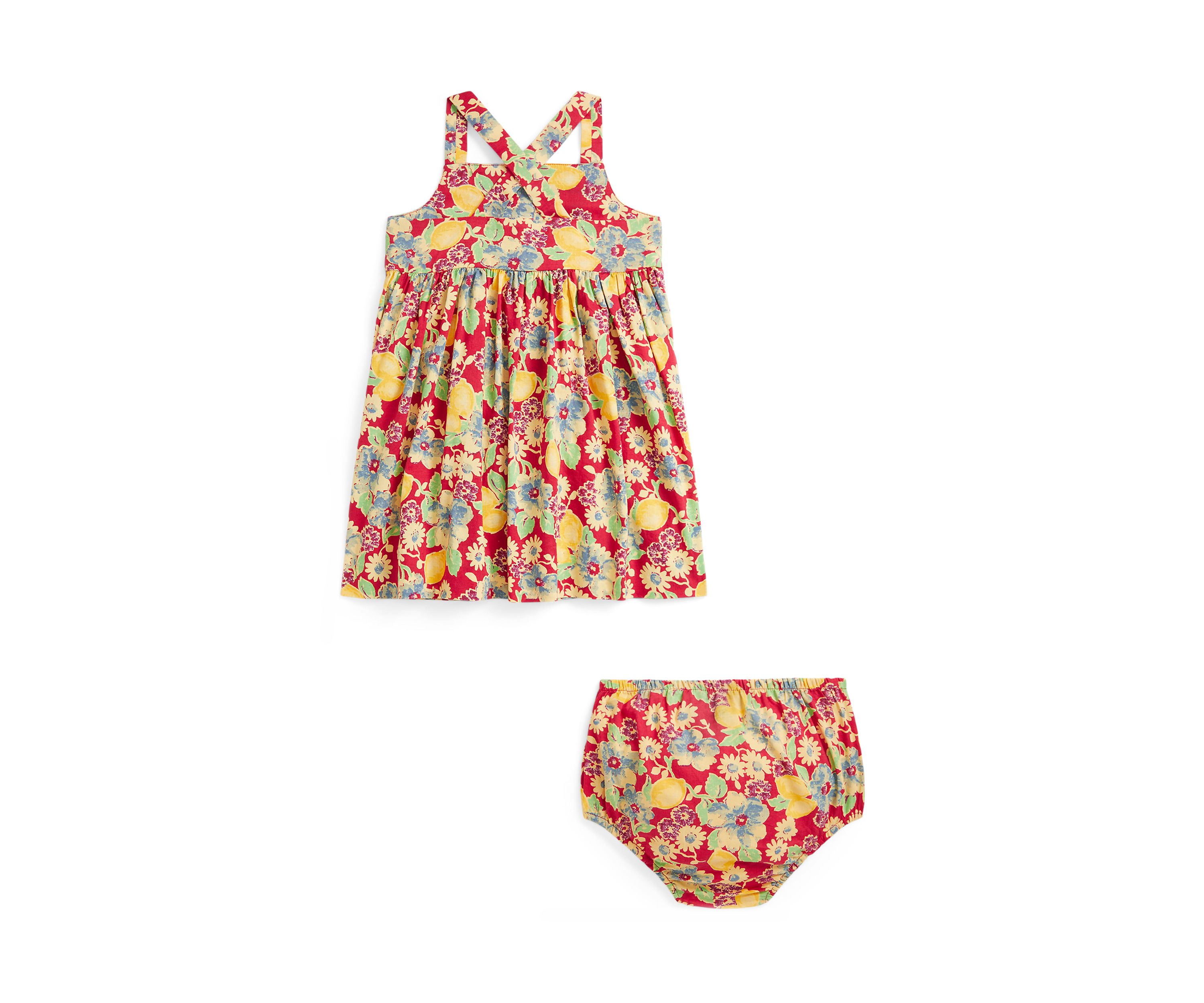 Baby Girls Knit Oxford Bubble Shortall