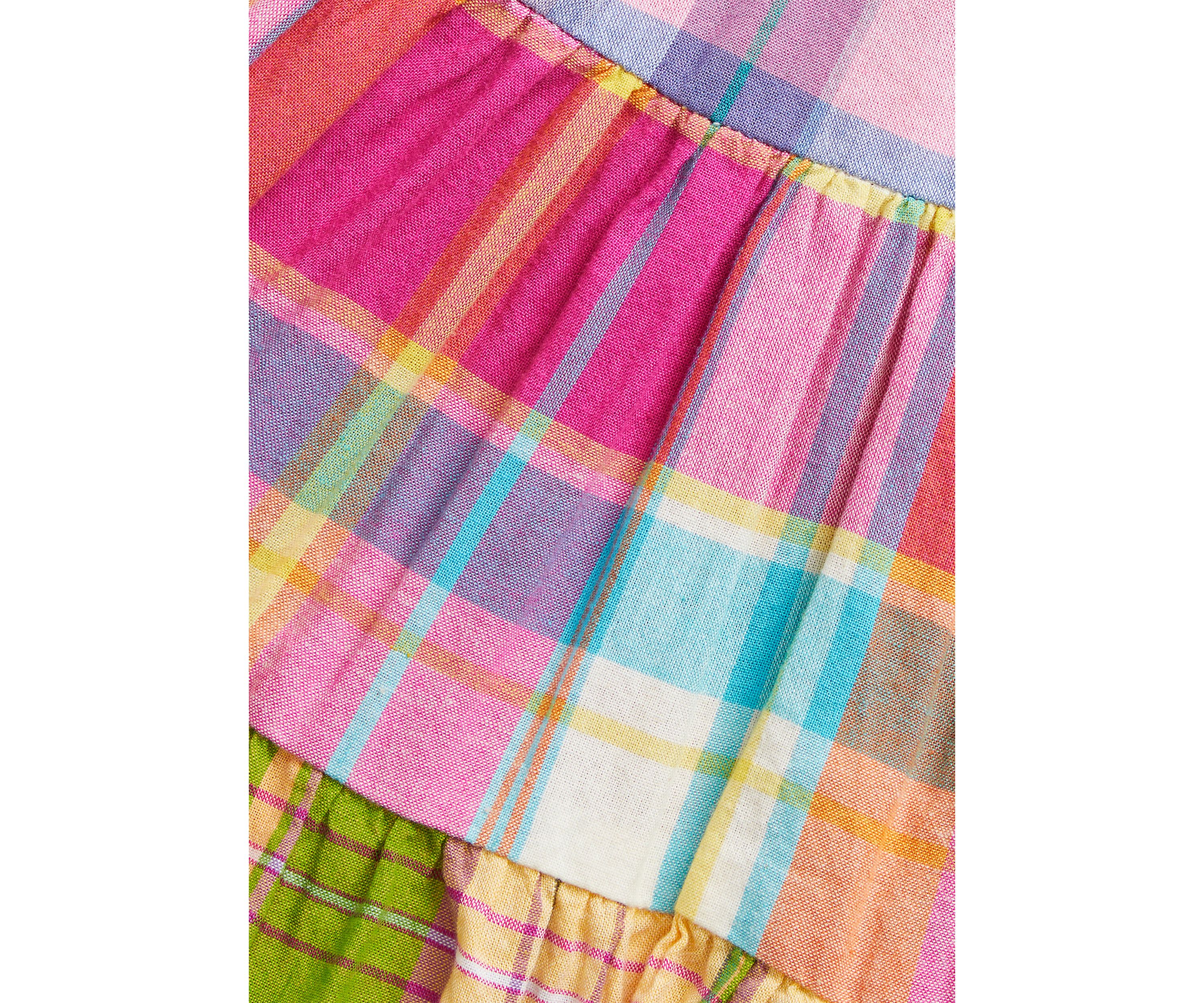Baby Girls Plaid Cotton Madras Dress & Bloomer