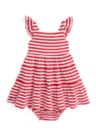 Baby Girls Smocked Cotton Jersey Peplum Top