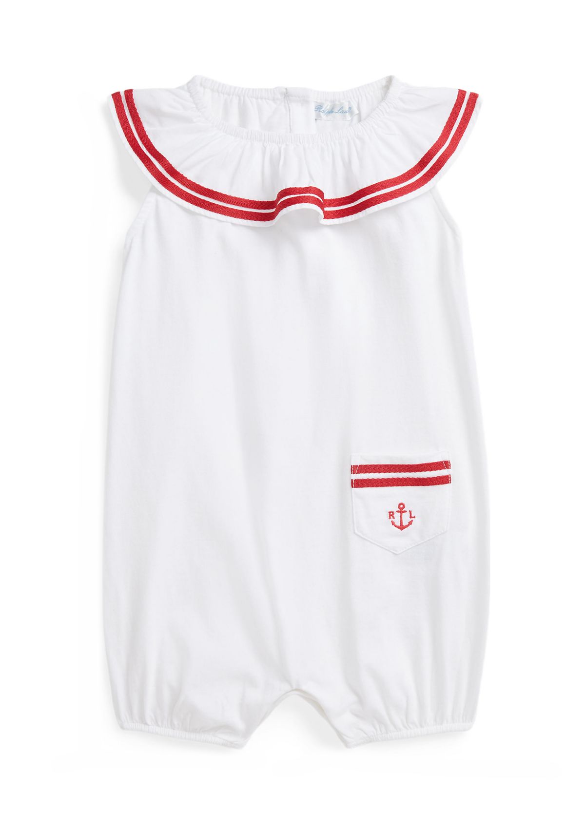 Baby Girls Smocked Cotton Jersey Peplum Top