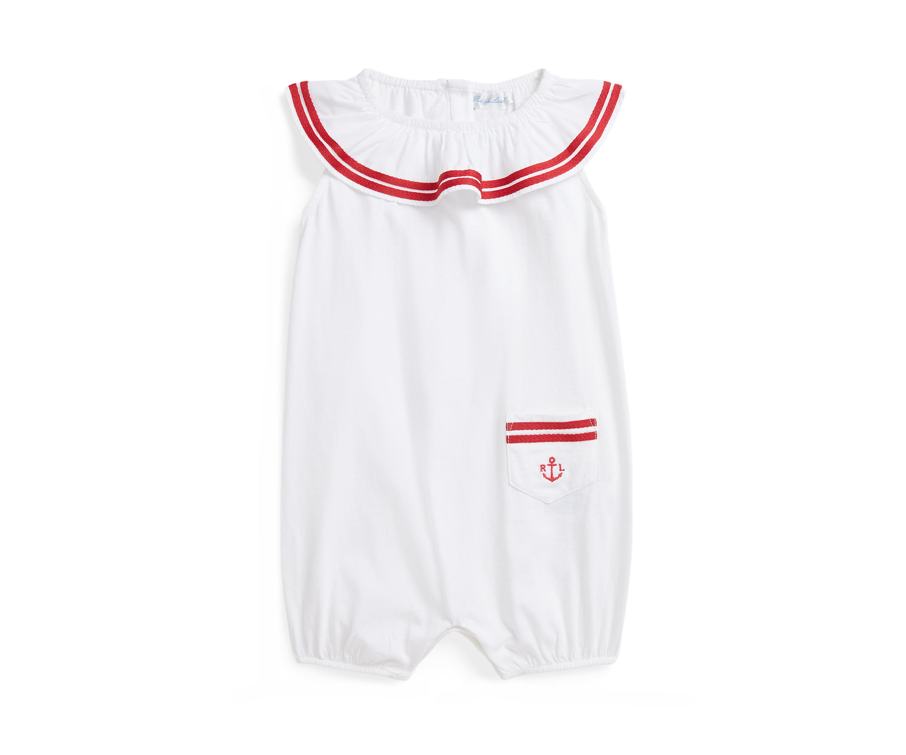 Baby Girls Smocked Cotton Jersey Peplum Top