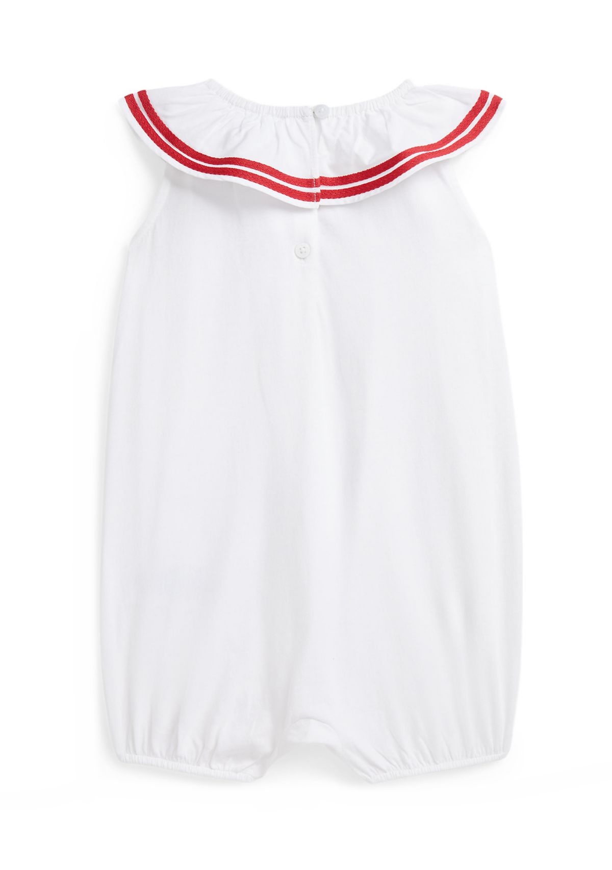 Baby Girls Smocked Cotton Jersey Peplum Top