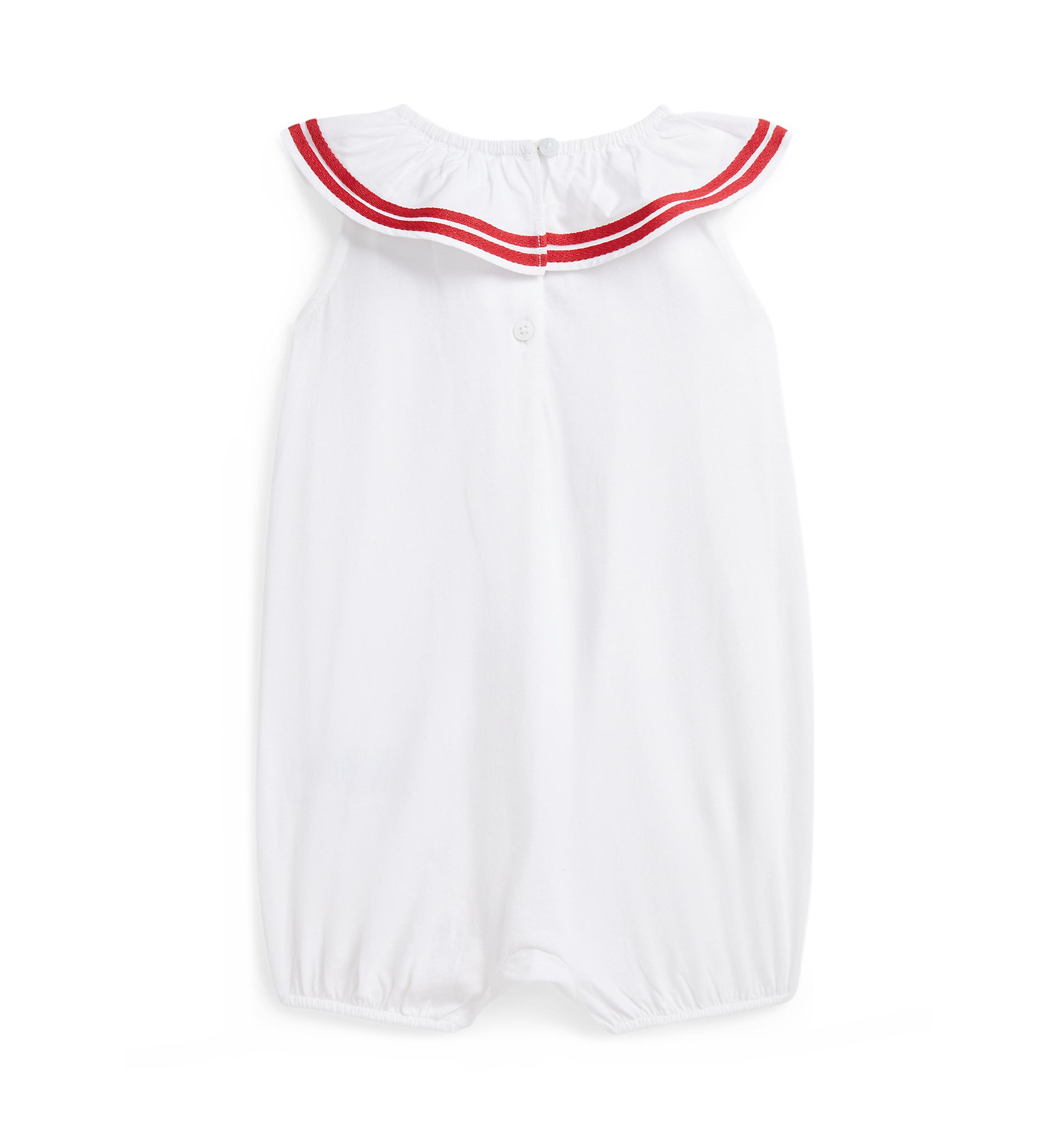 Baby Girls Smocked Cotton Jersey Peplum Top