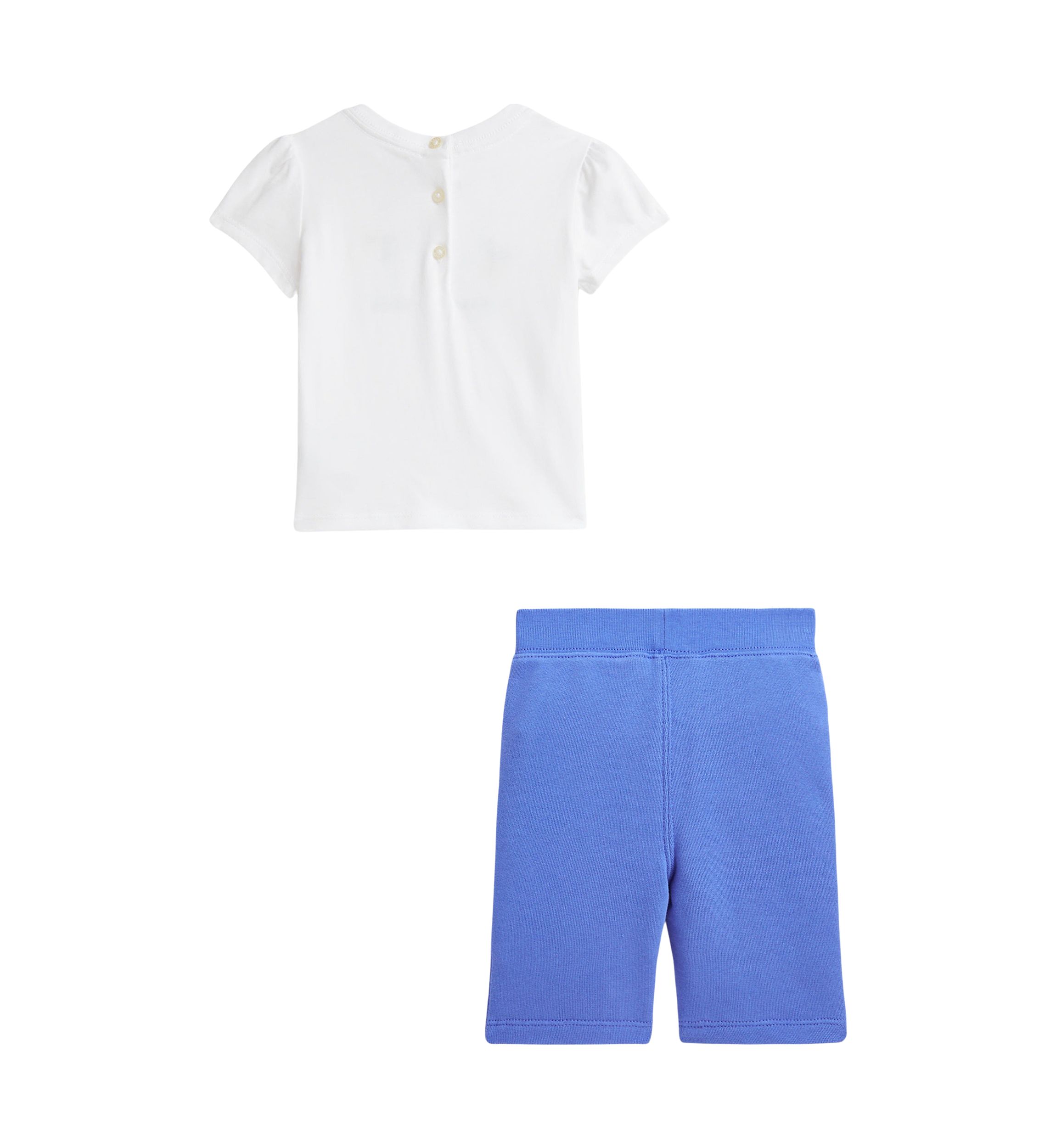 Baby Girls Logo Jersey T-Shirt & Terry Pants Set