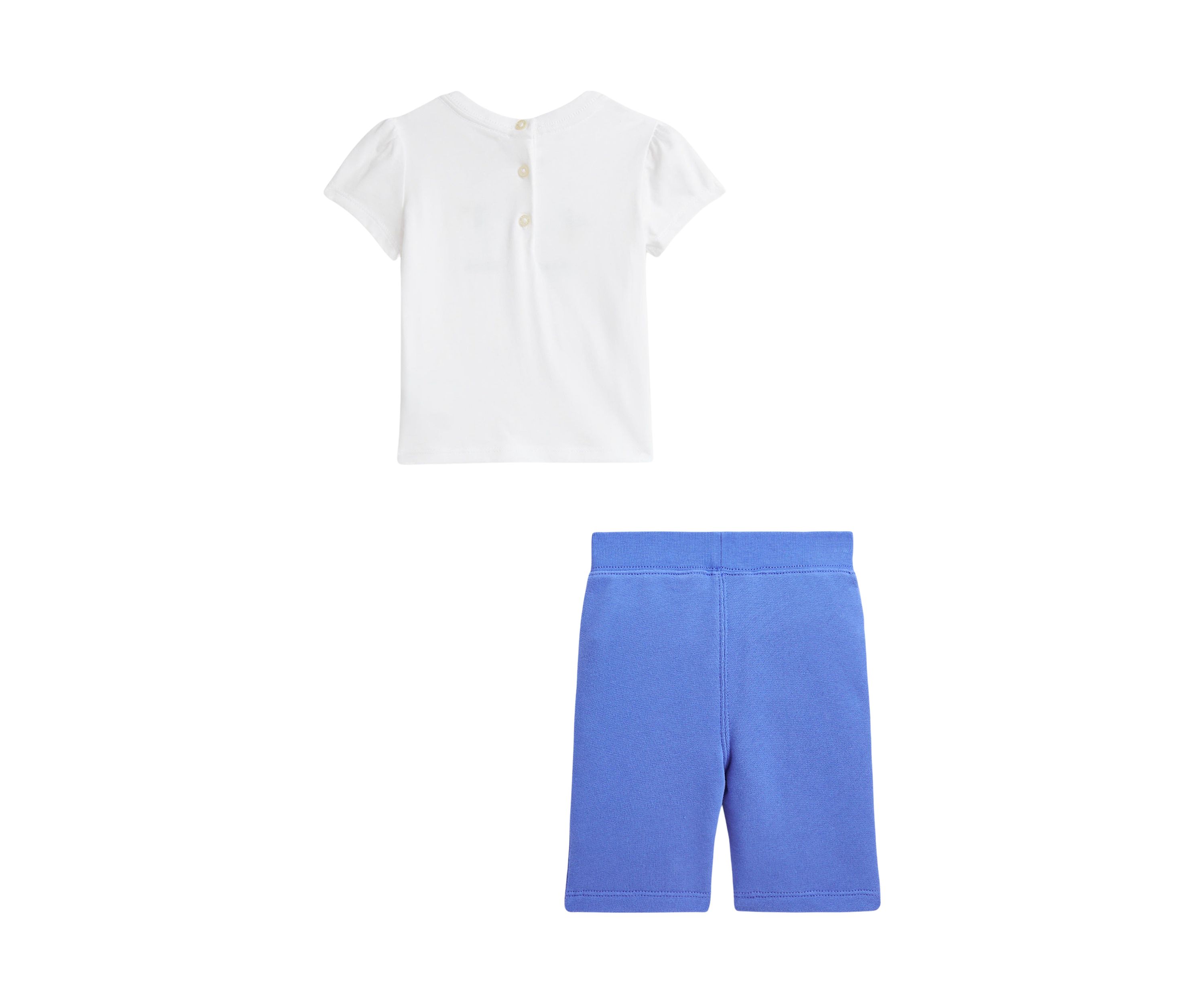 Baby Girls Logo Jersey T-Shirt & Terry Pants Set