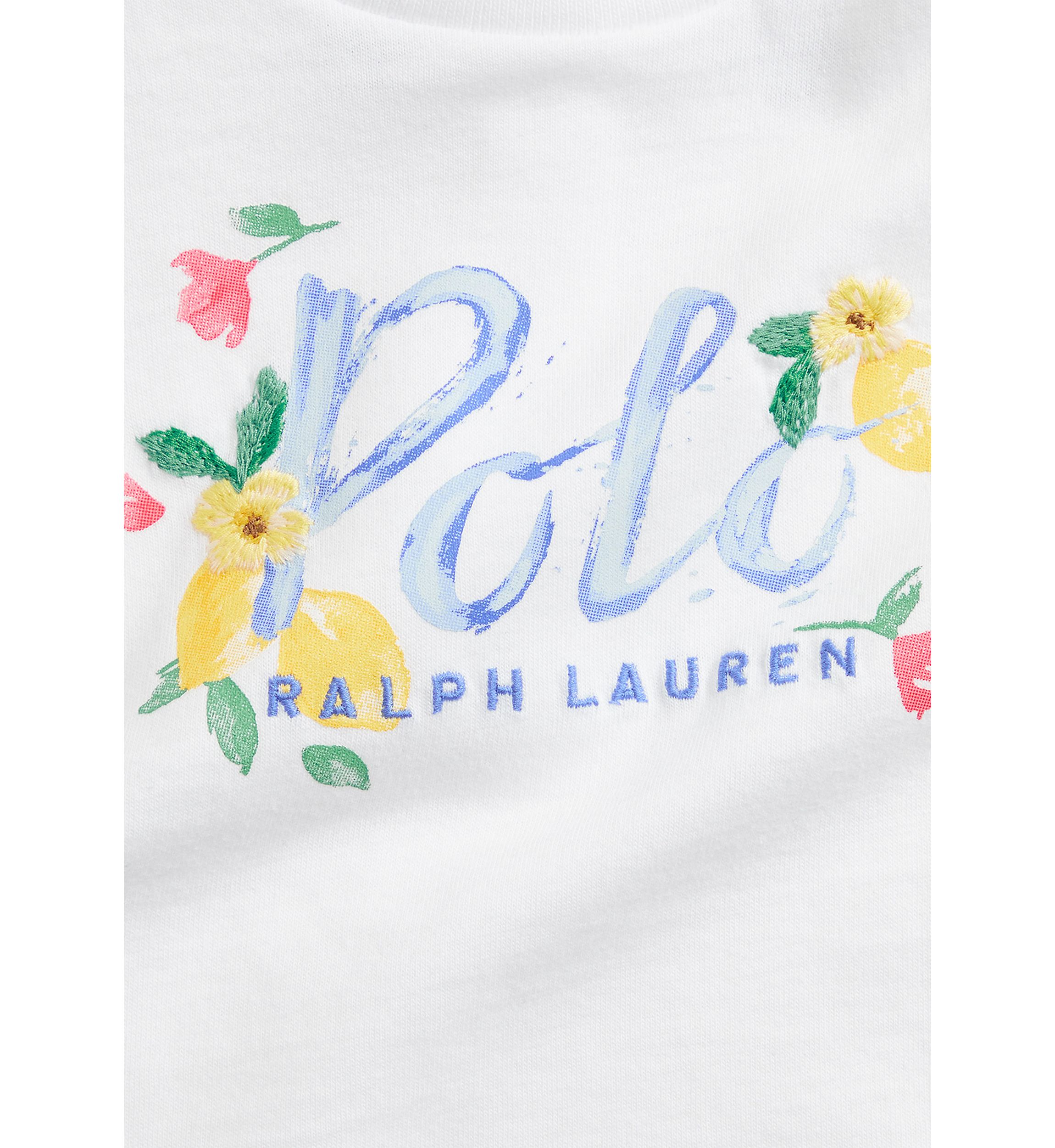 Baby Girls Logo Jersey T-Shirt & Terry Pants Set