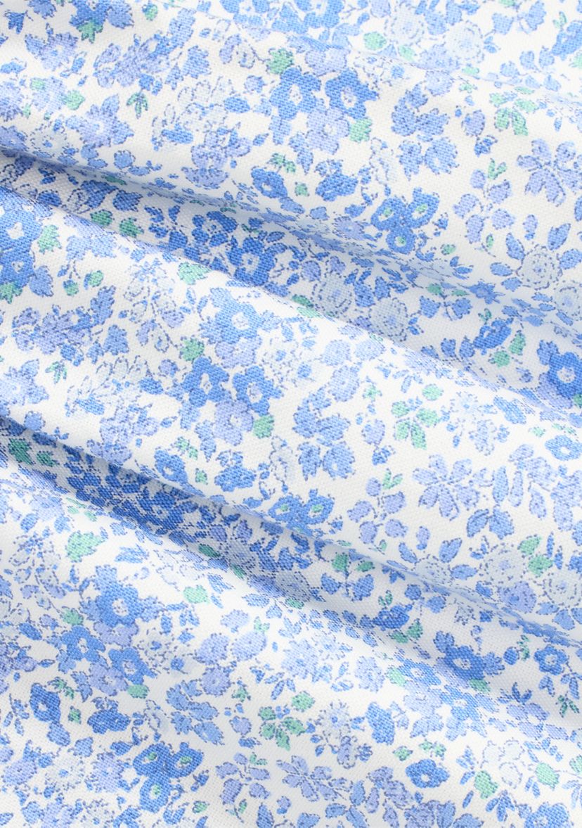 Baby Girls Floral Oxford Shirtdress & Bloomer
