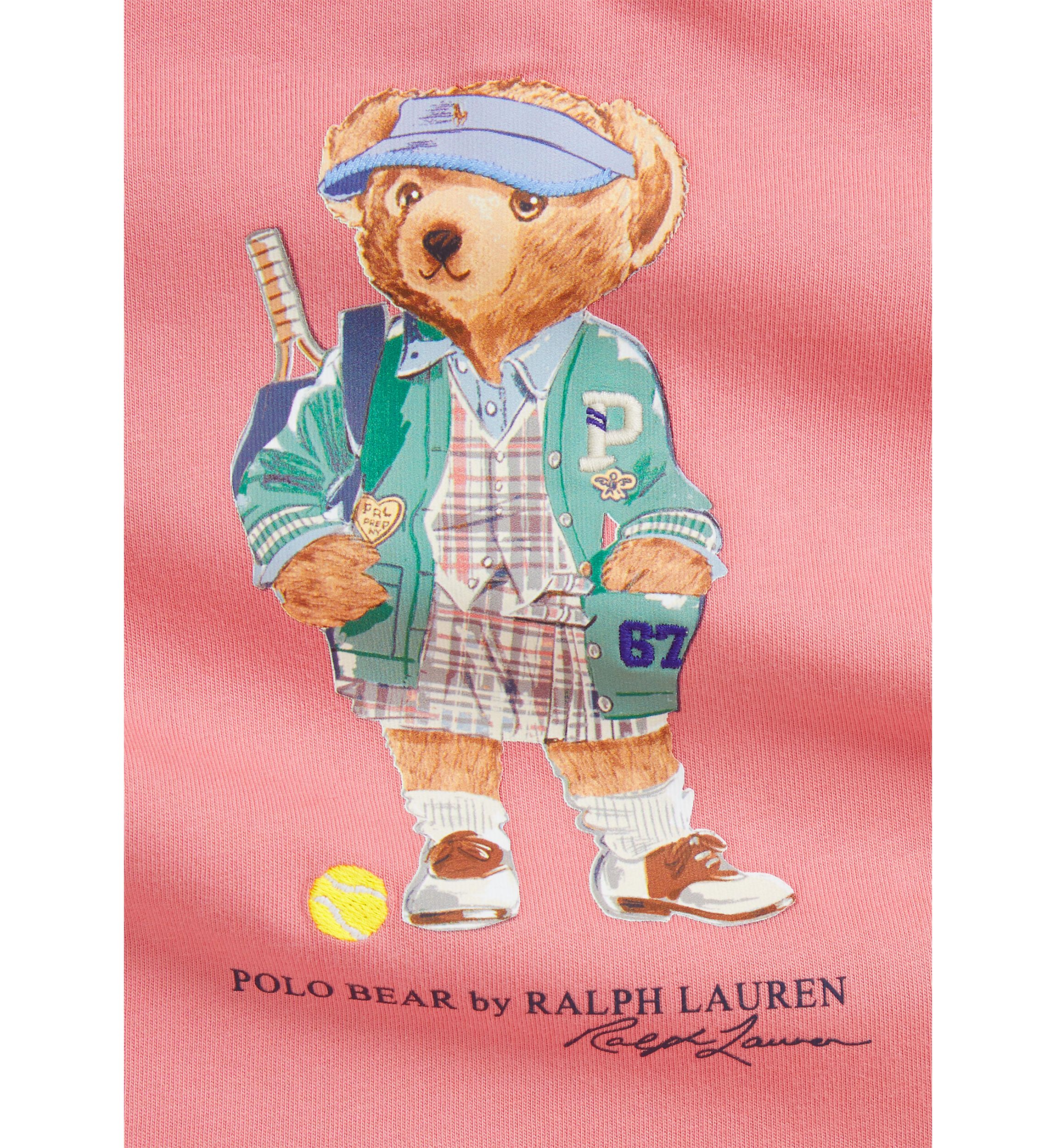 Baby Girls Polo Bear Tiered Cotton Jersey Dress
