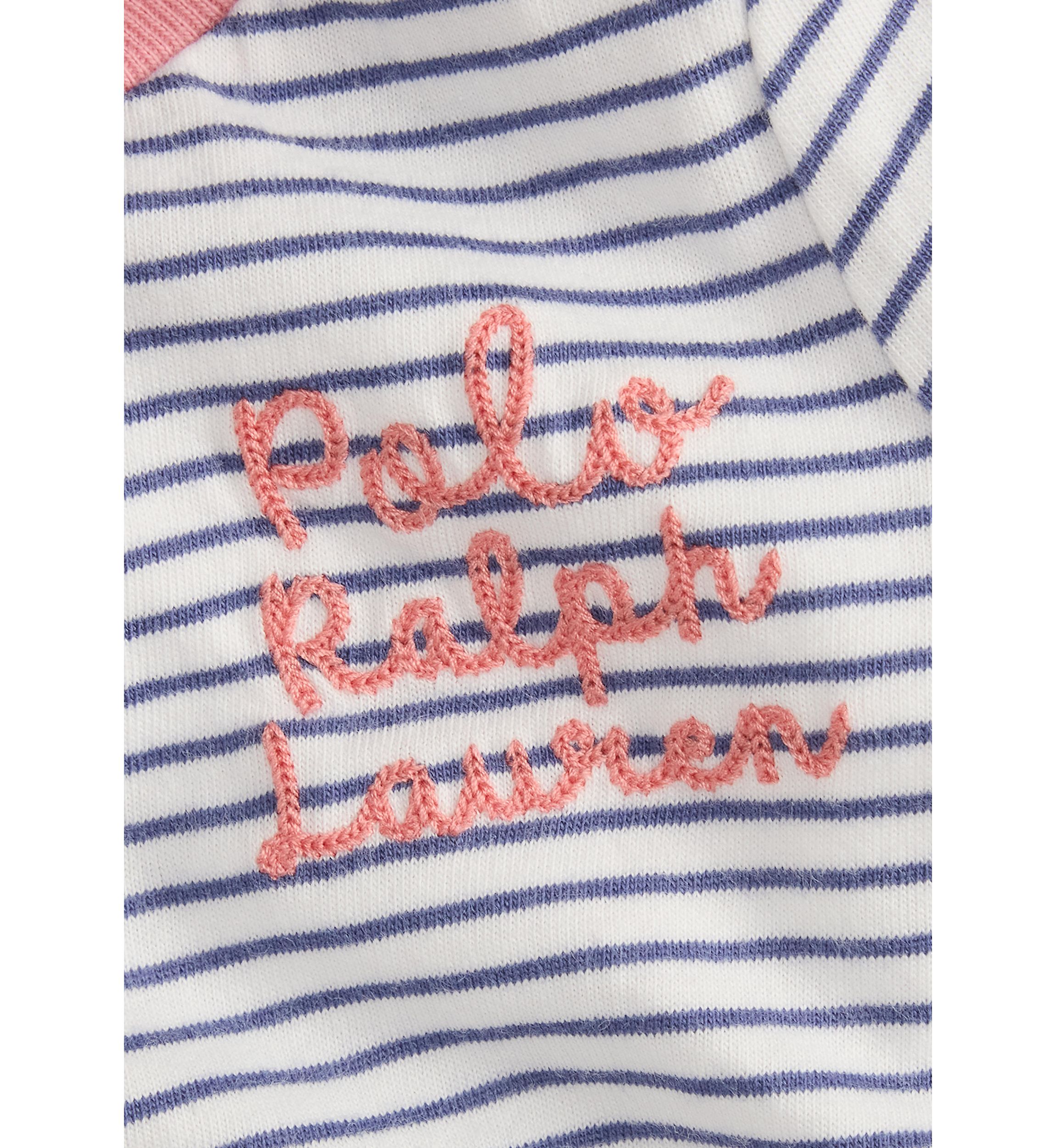 Baby Girls Logo Cotton Jersey Bubble Shortall