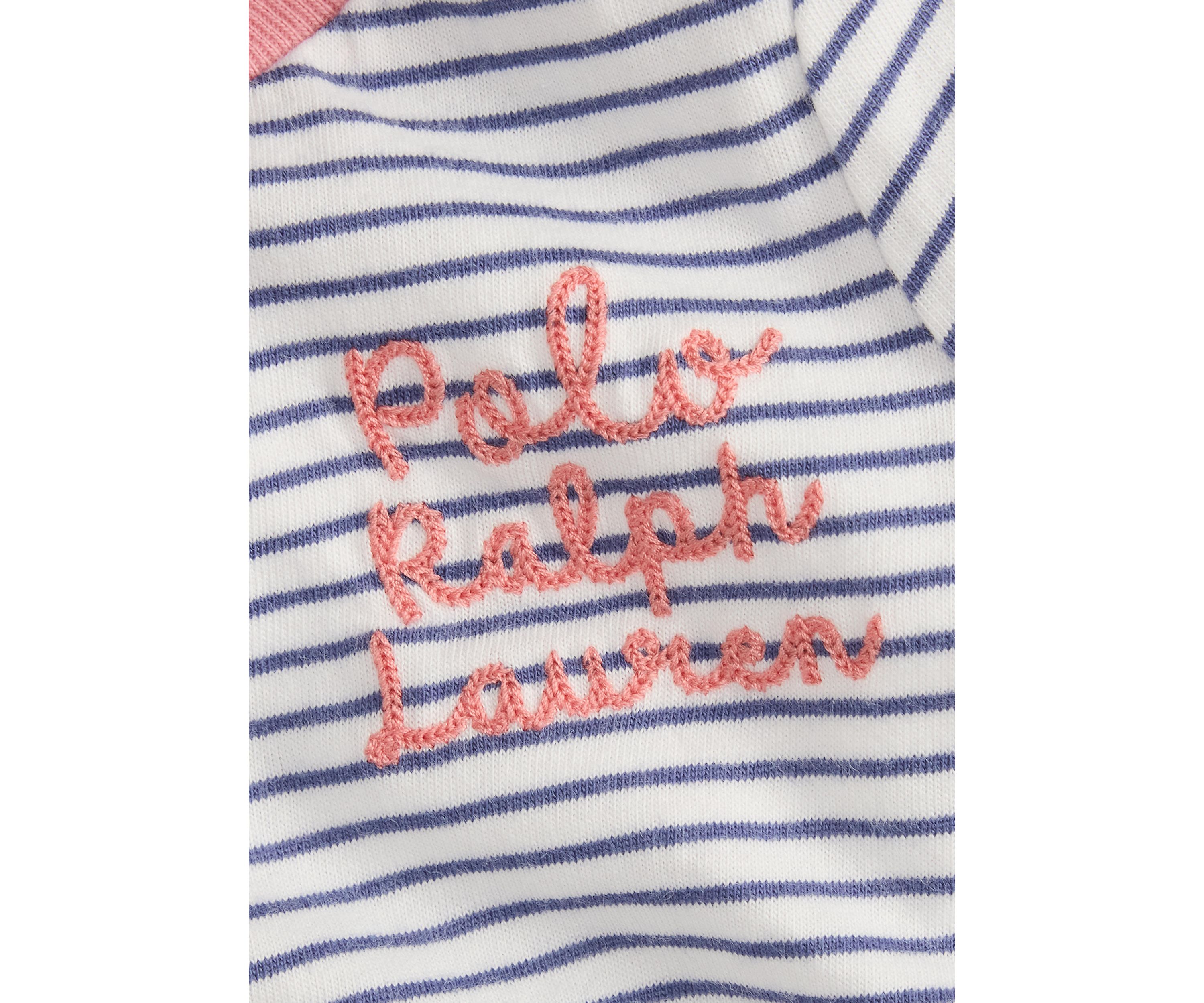 Baby Girls Logo Cotton Jersey Bubble Shortall