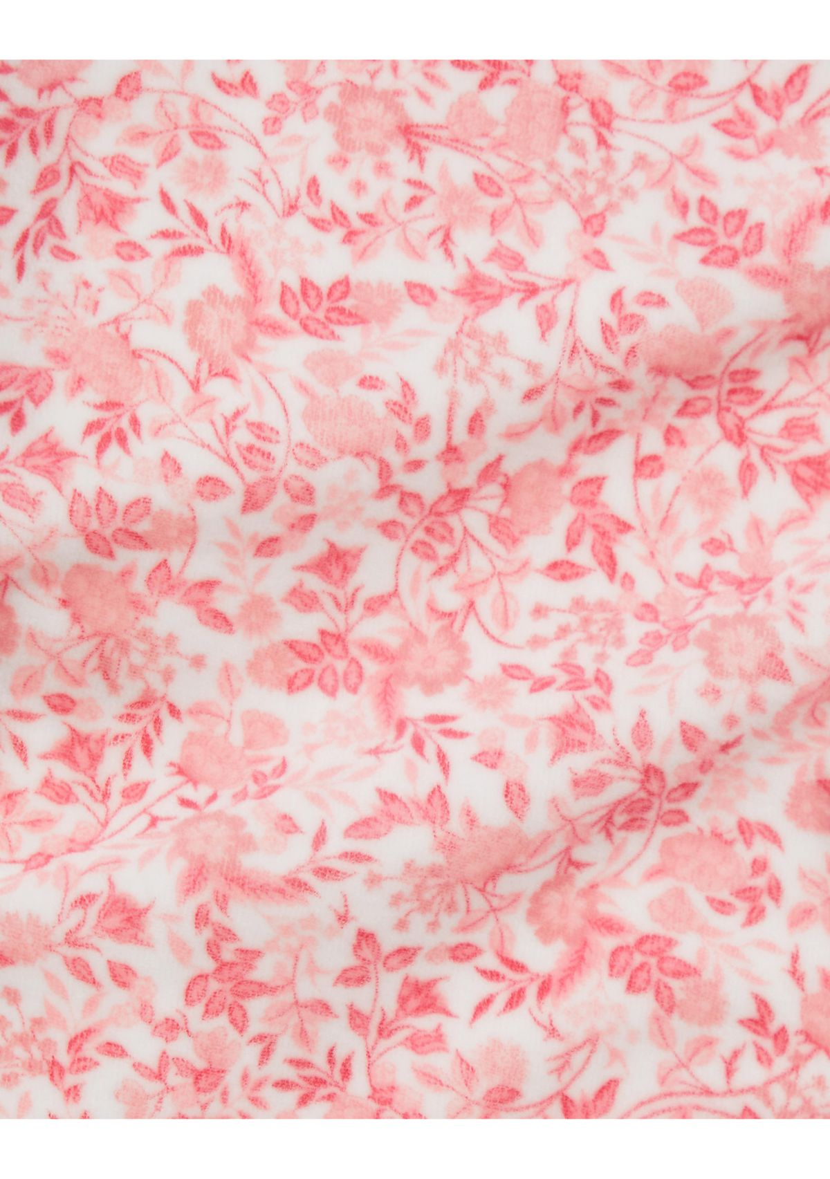 Baby Girls Floral Velour Footed Coverall