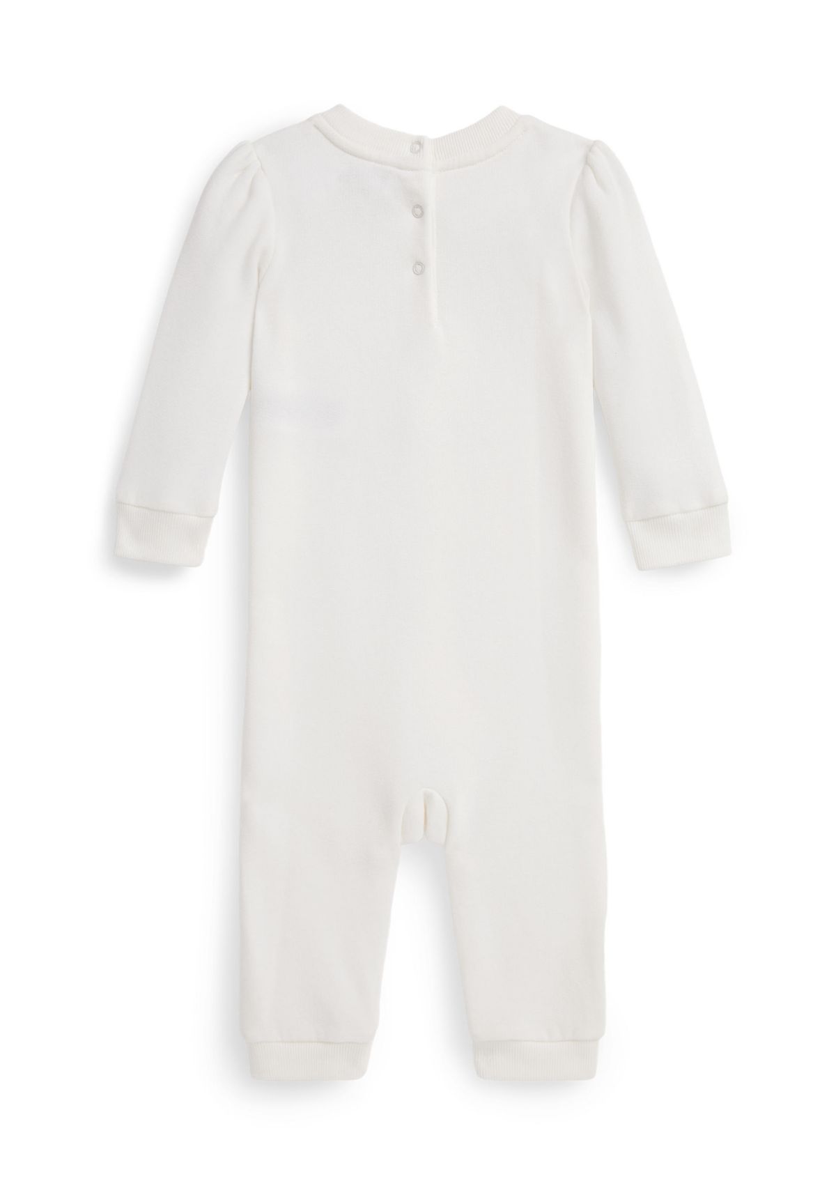 Baby Girls Polo Bear Fleece Coverall