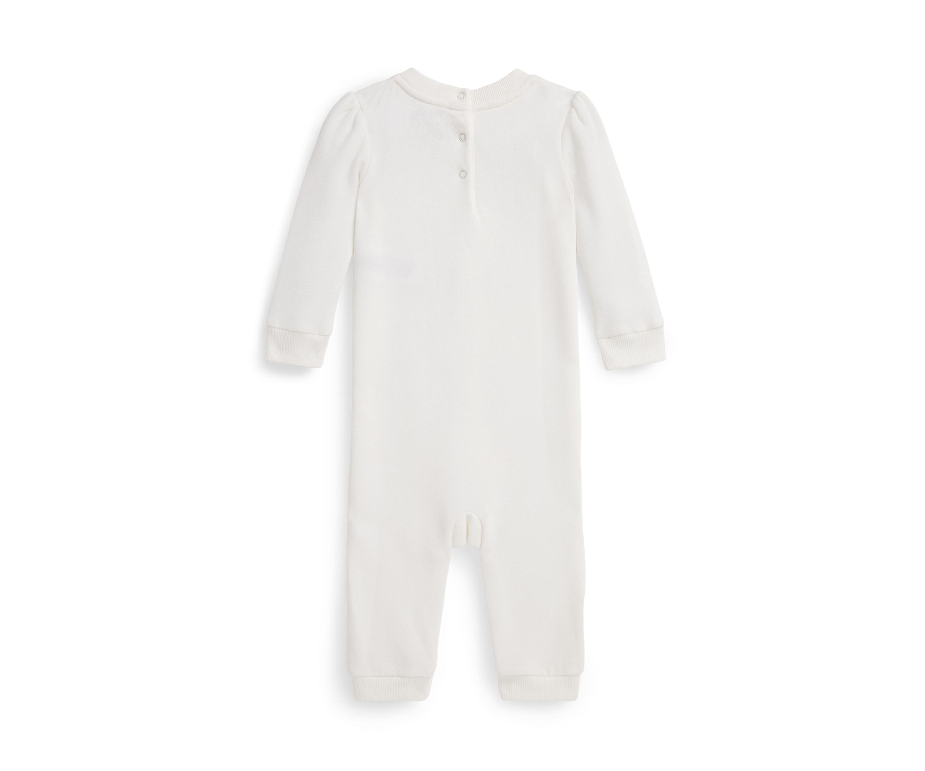 Baby Girls Polo Bear Fleece Coverall